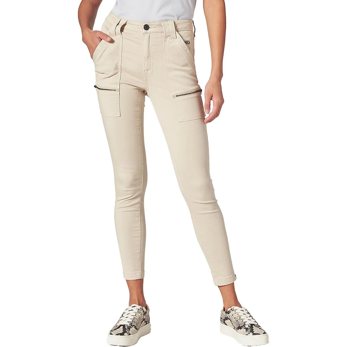 Joie Damen High-Rise Skinny Jeans mit Reißverschluss