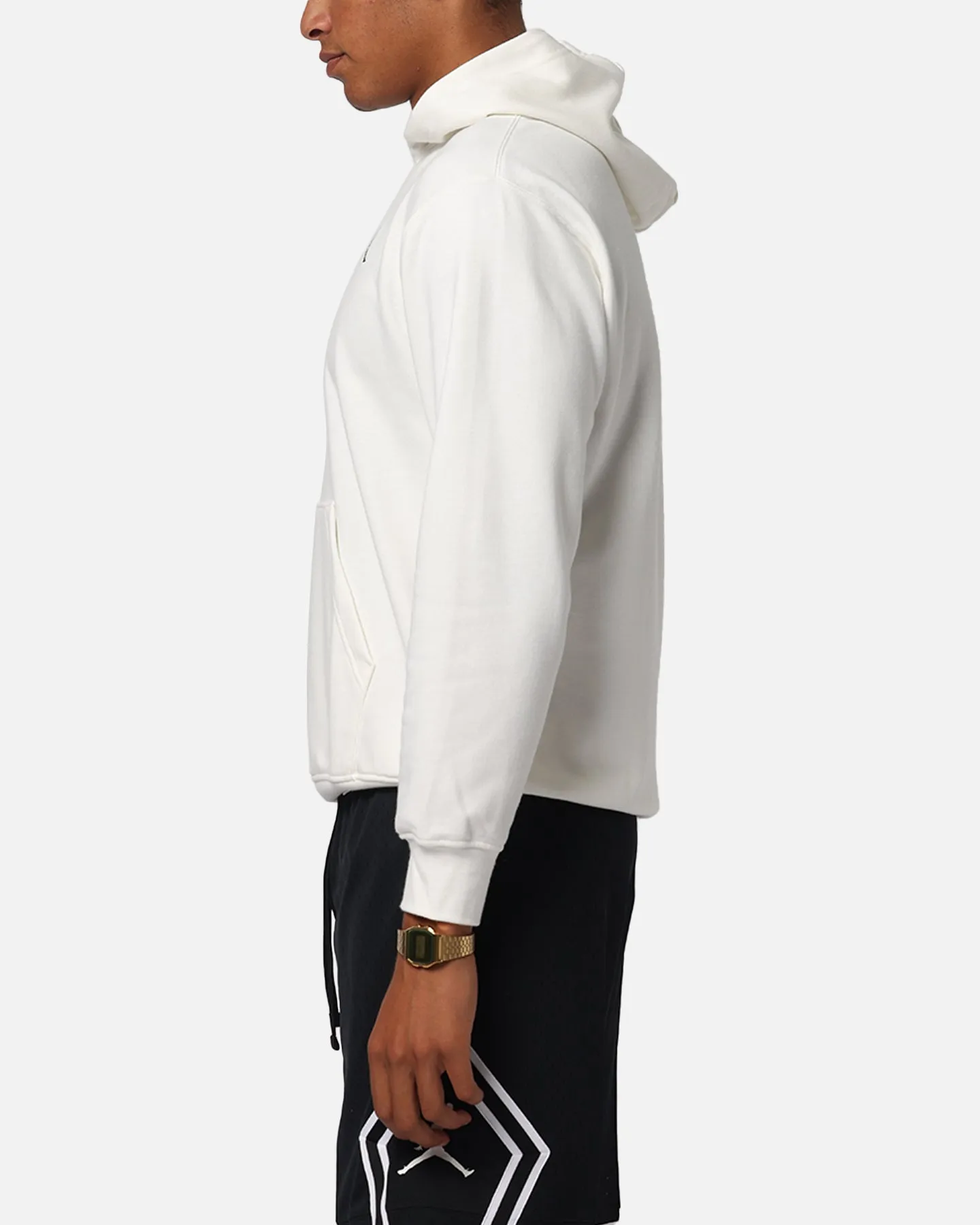 Jordan Brooklyn Fleece Pullover Kapuzenpullover Segel/Schwarz
