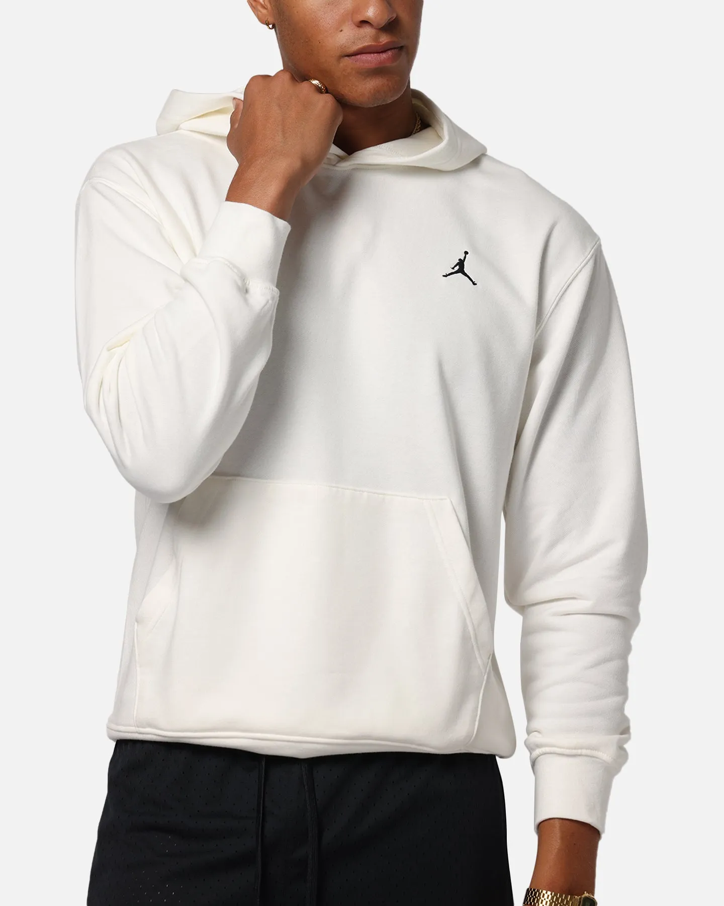 Jordan Brooklyn Fleece Pullover Kapuzenpullover Segel/Schwarz