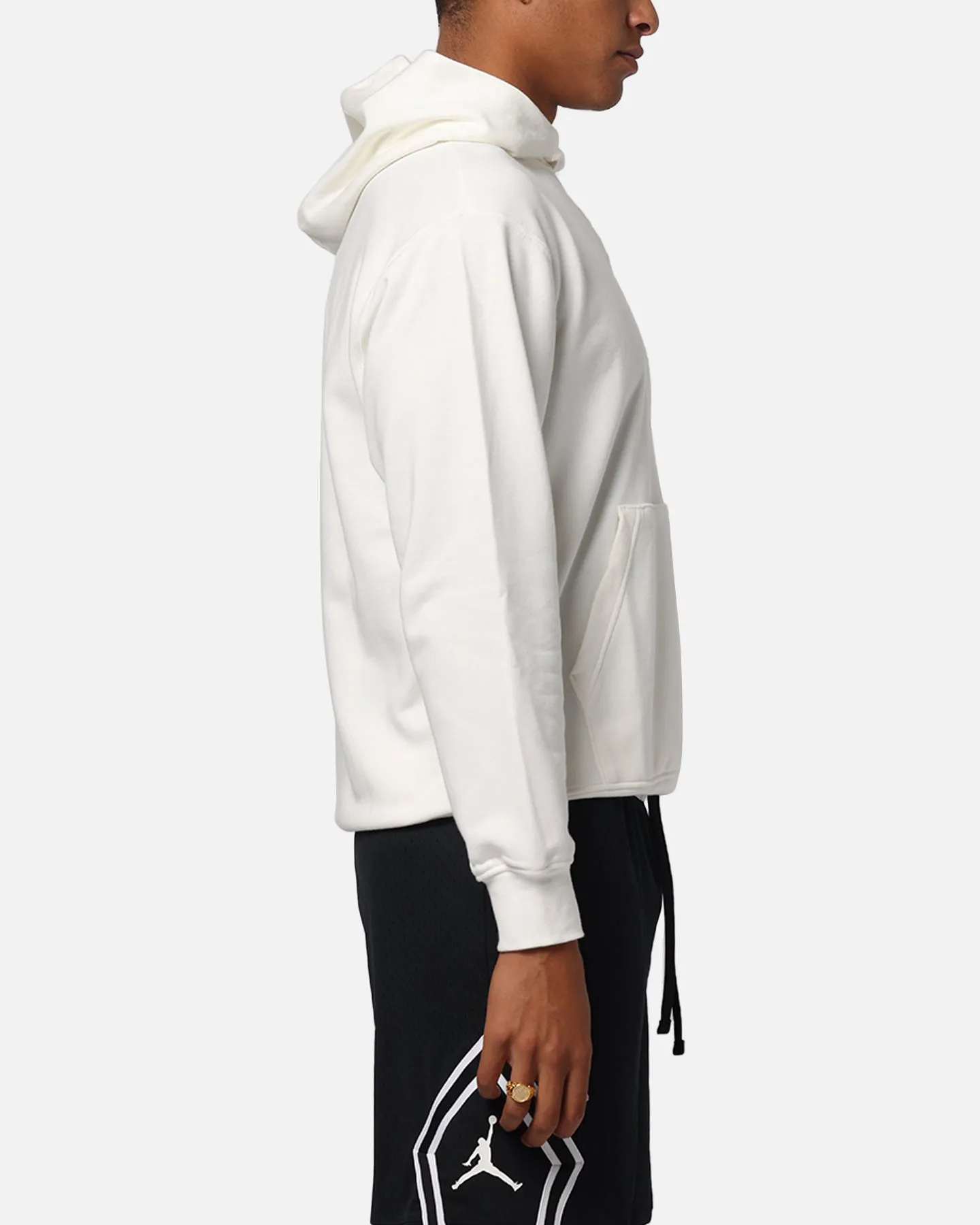 Jordan Brooklyn Fleece Pullover Kapuzenpullover Segel/Schwarz