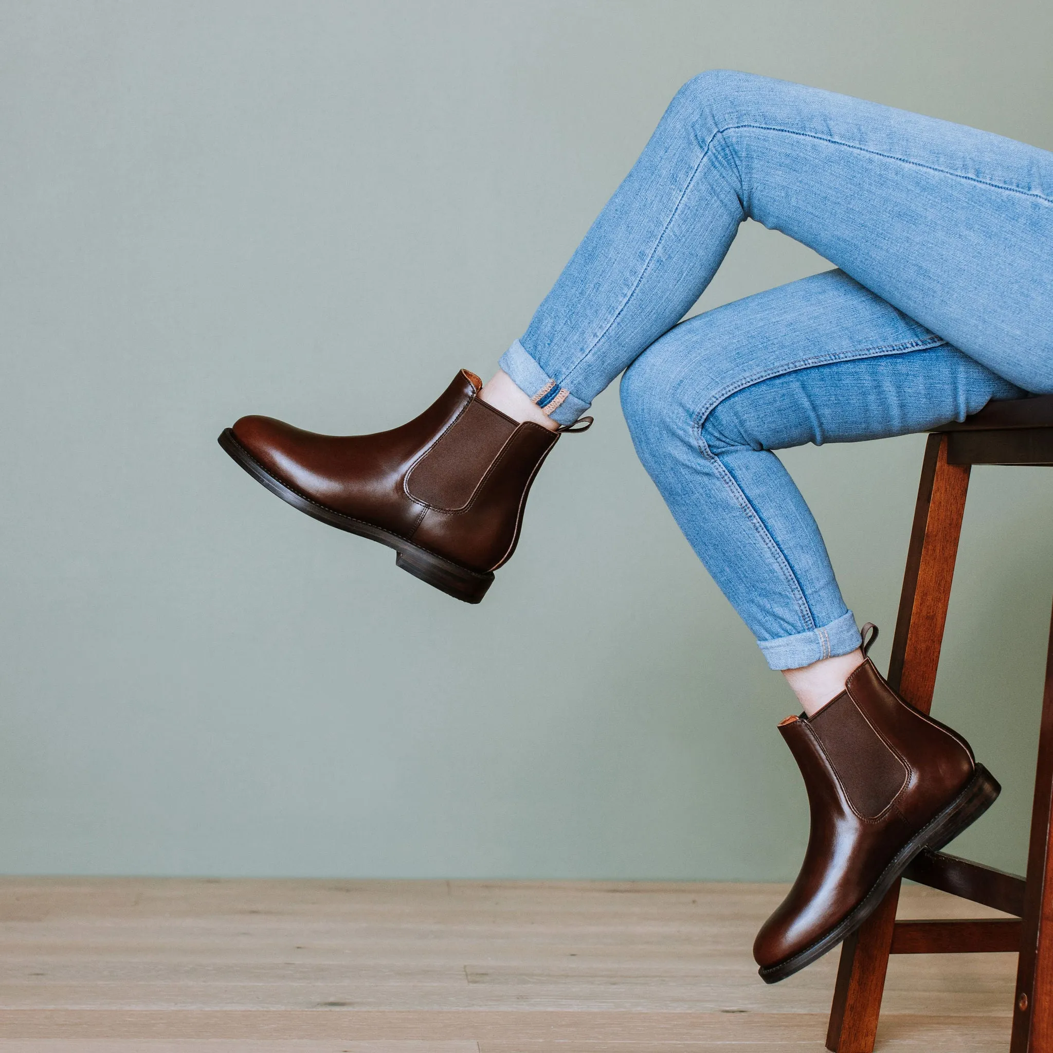 Josephine Chelsea Stiefel Karmesinrot Chromexcel