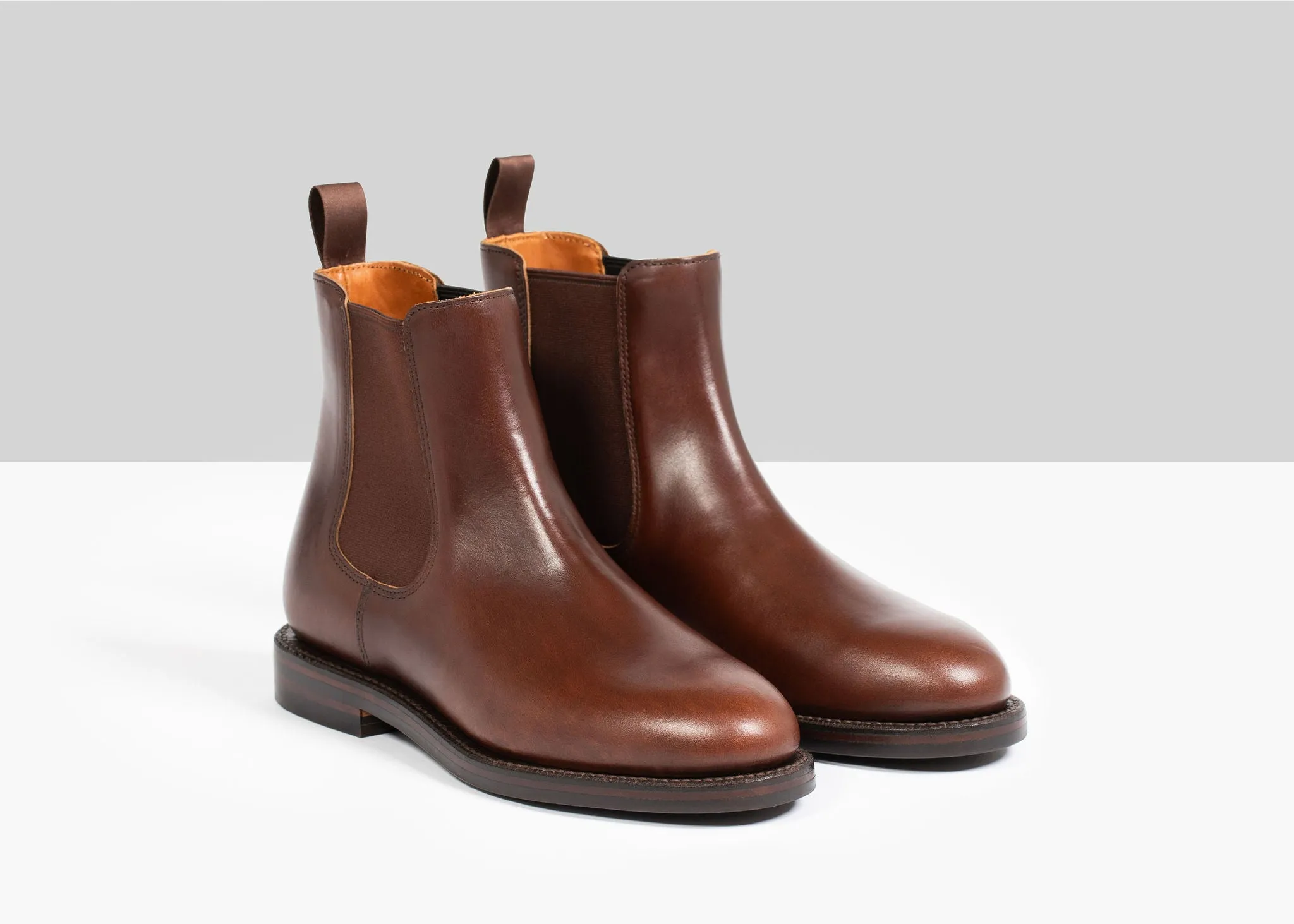 Josephine Chelsea Stiefel Karmesinrot Chromexcel