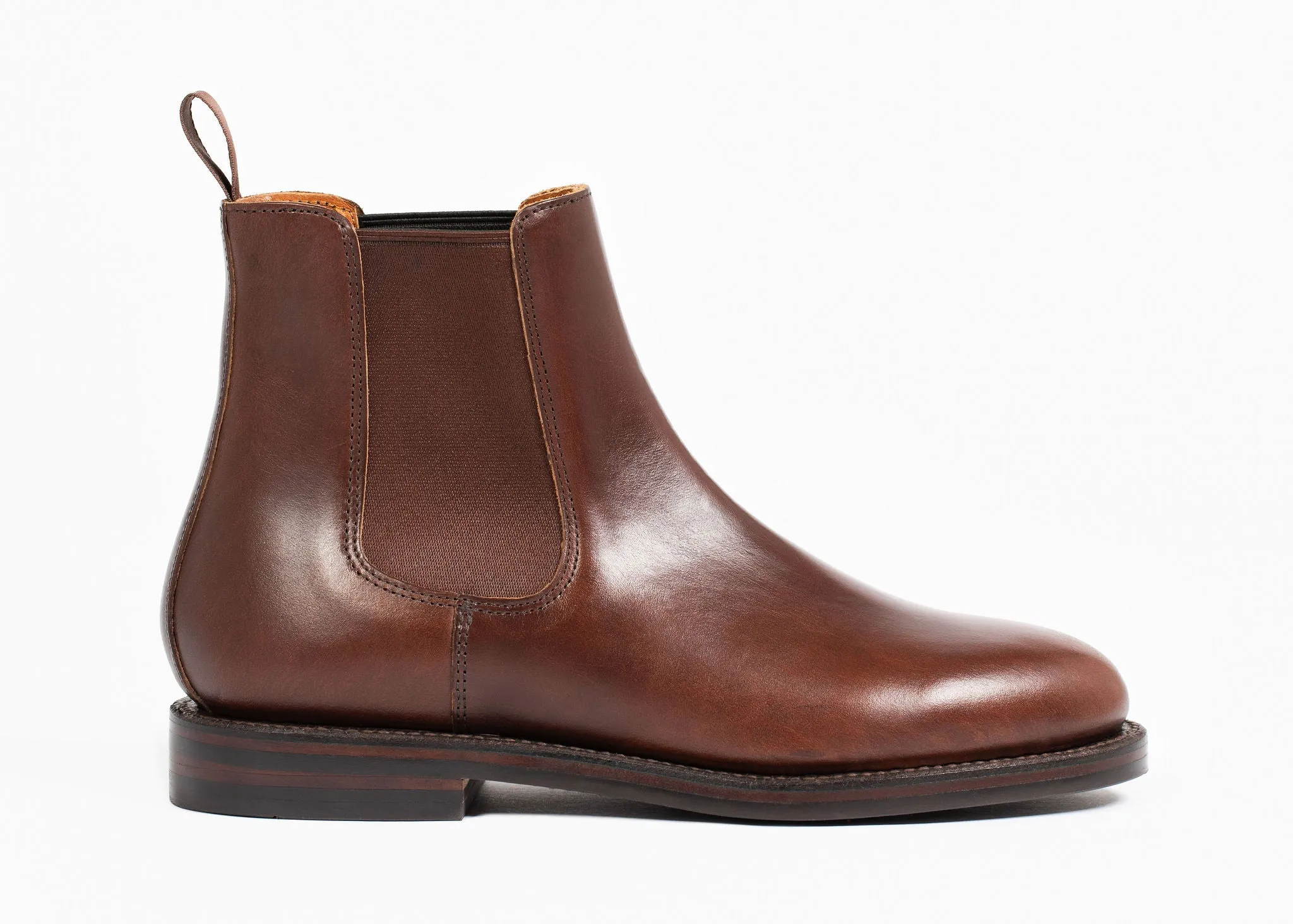Josephine Chelsea Stiefel Karmesinrot Chromexcel