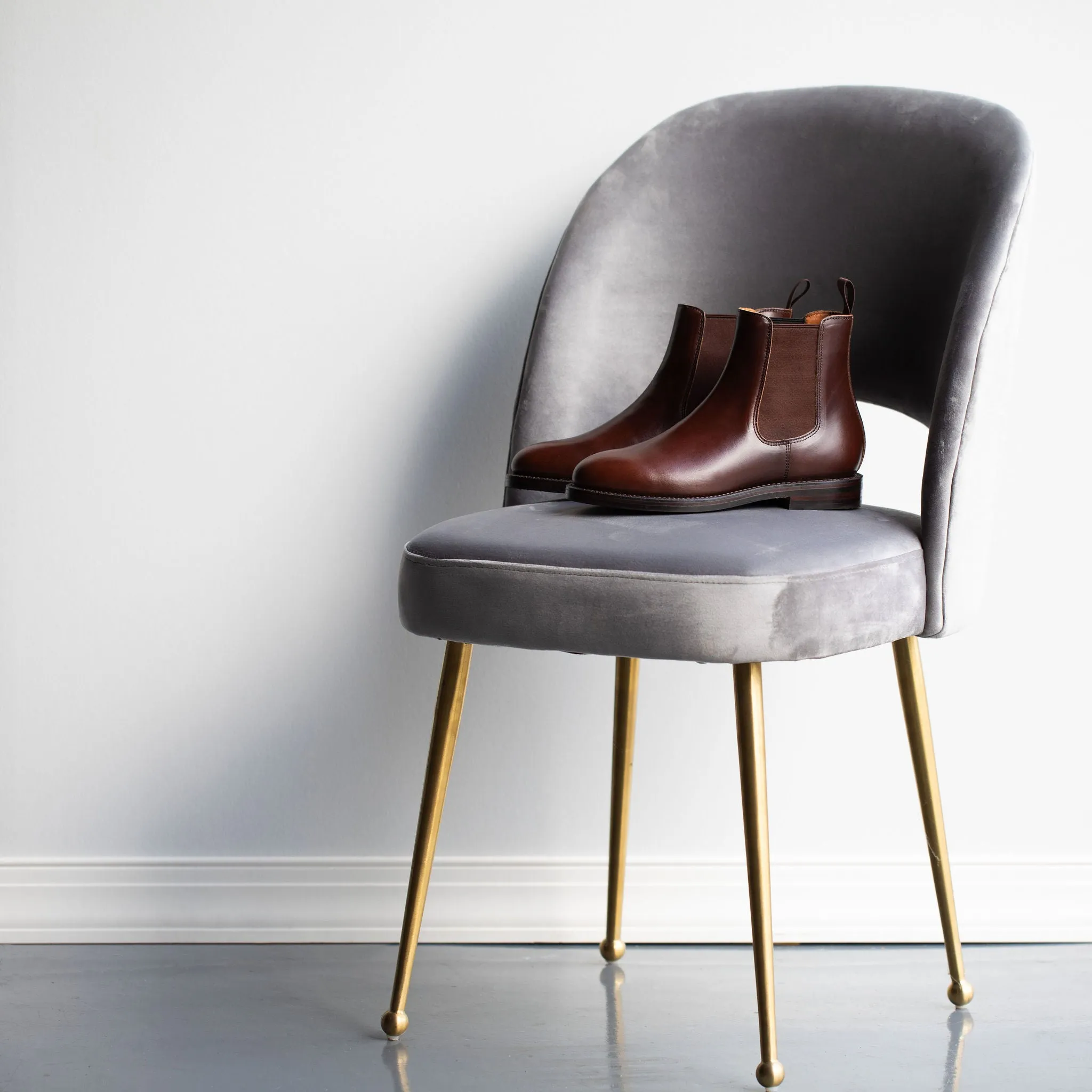 Josephine Chelsea Stiefel Karmesinrot Chromexcel