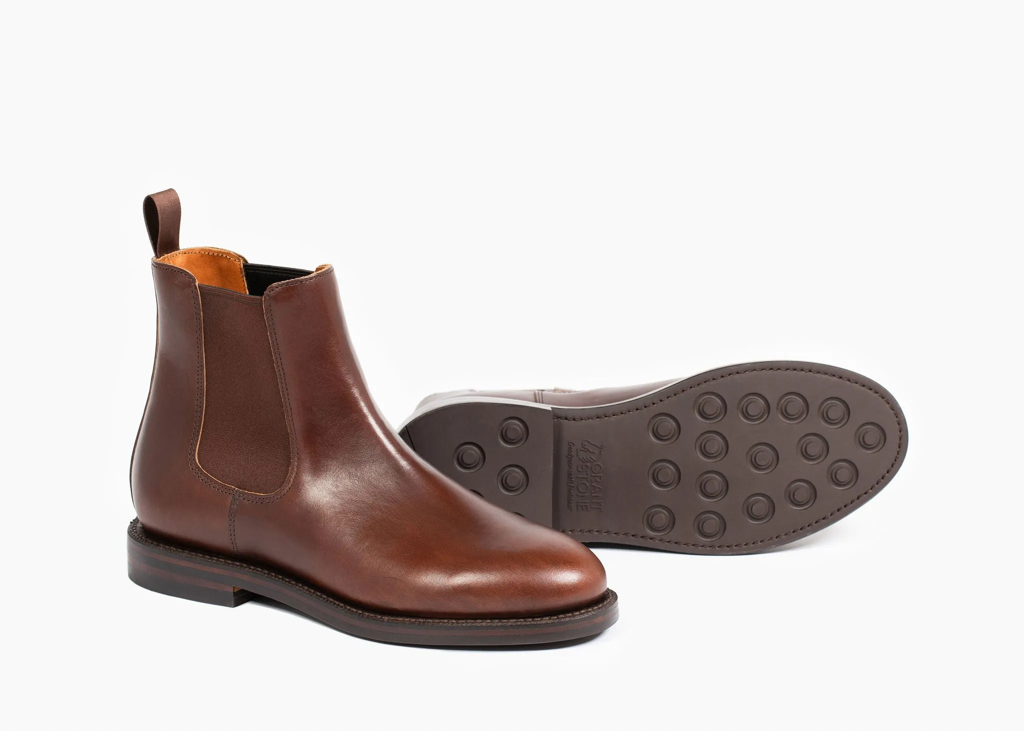 Josephine Chelsea Stiefel Karmesinrot Chromexcel