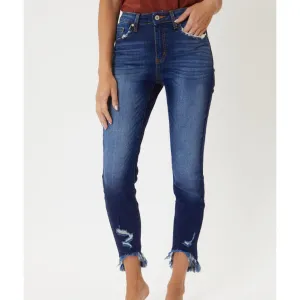 KanCan High-Rise Skinny-Jeans mit Knöchelabschluss