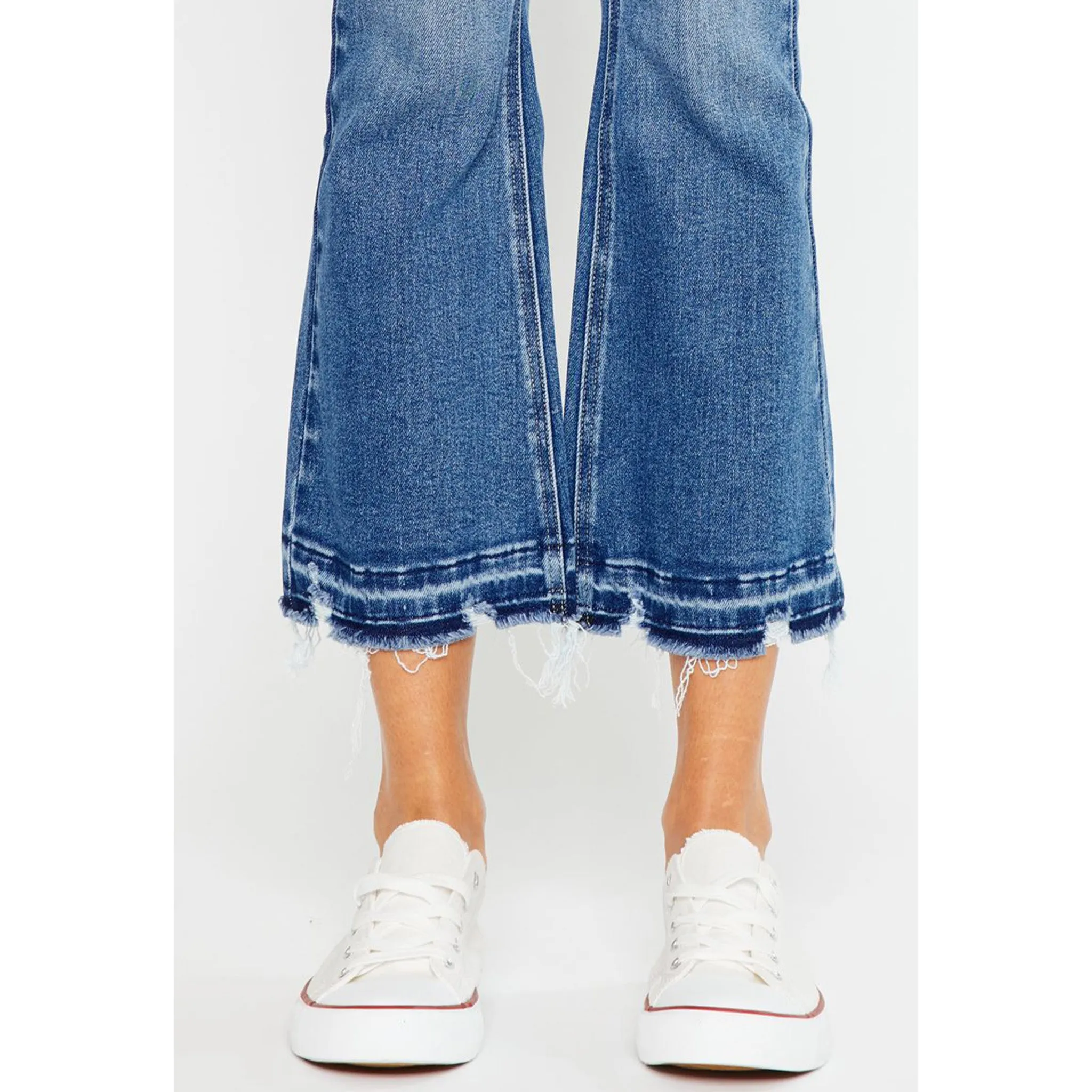 KanCan Damen High-Rise Crop-Jeans