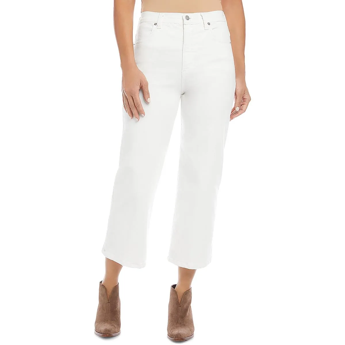 Karen Kane Damen High-Rise Cropped Jeans
