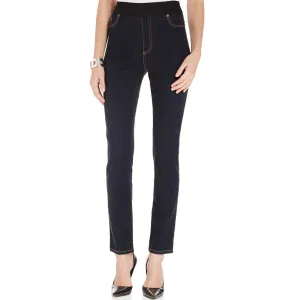 Karen Kane Damen High-Waist Dunkelblaue Jeggings