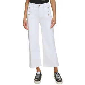 Karl Lagerfeld Paris Damen Denim Sailor Weitbeinjeans
