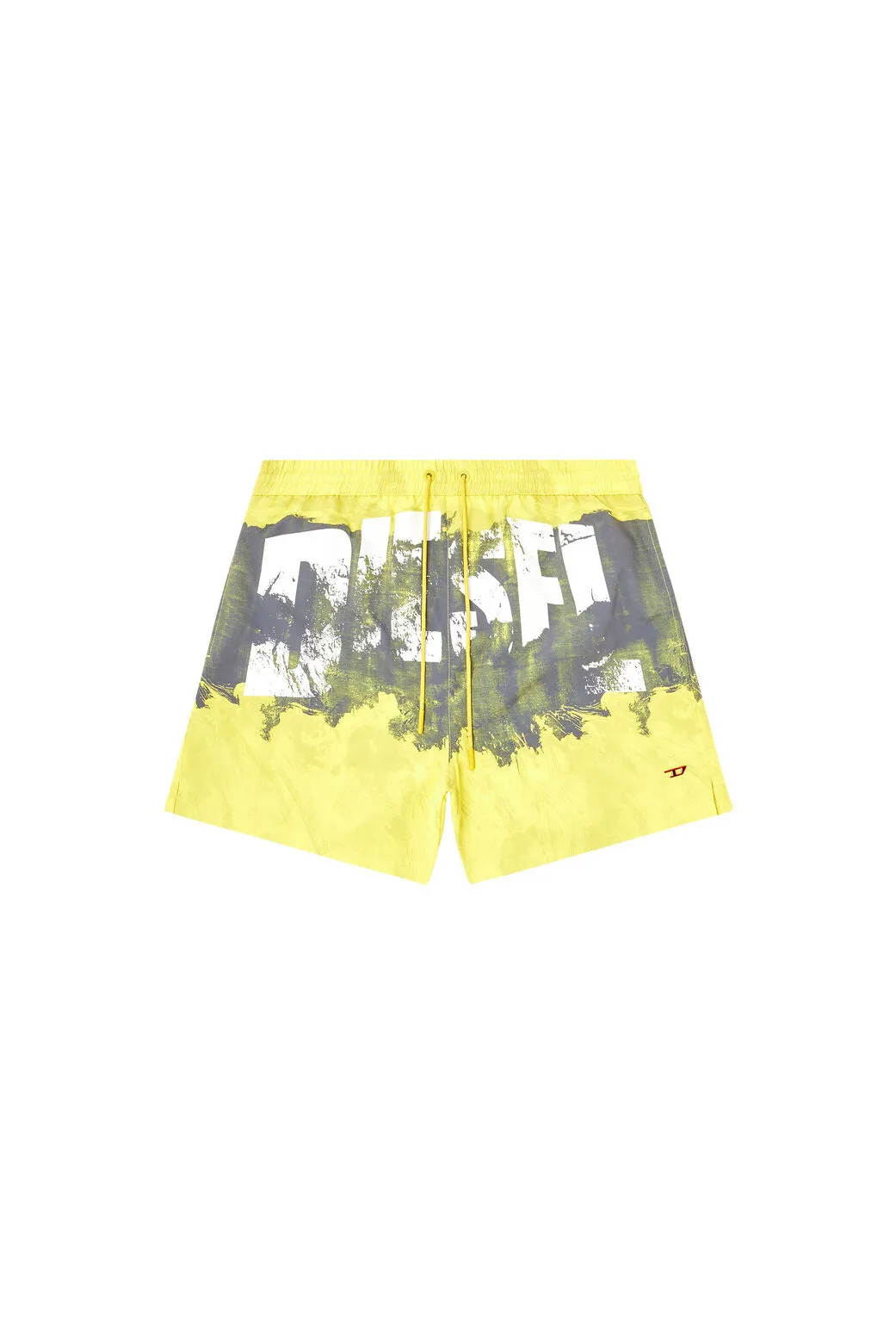 Ken-37-D-Pop Schwimmhose mittellang mit Grafikdruck Gelb