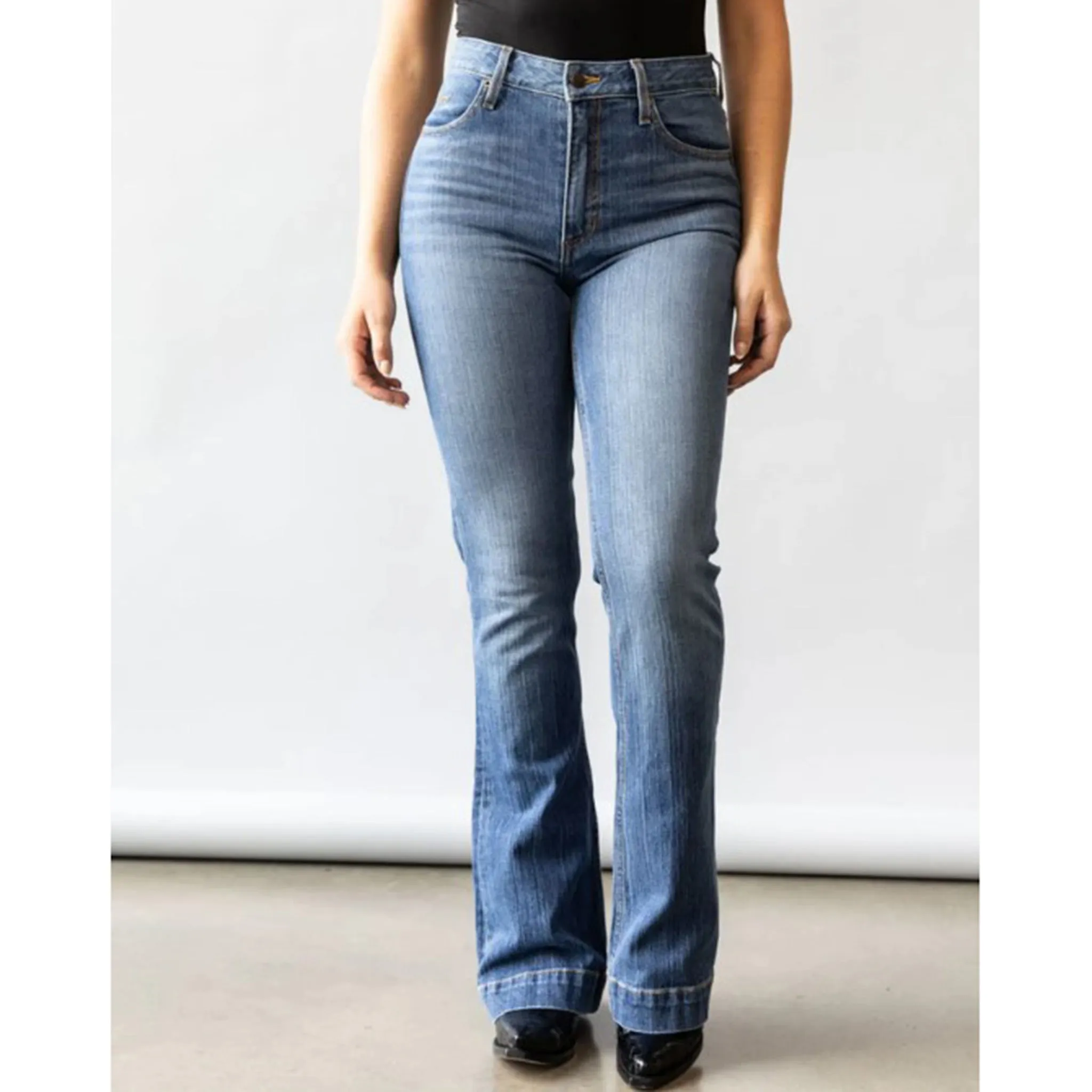 Kimes Ranch Damen Jennifer Mid Wash High Rise Jeans