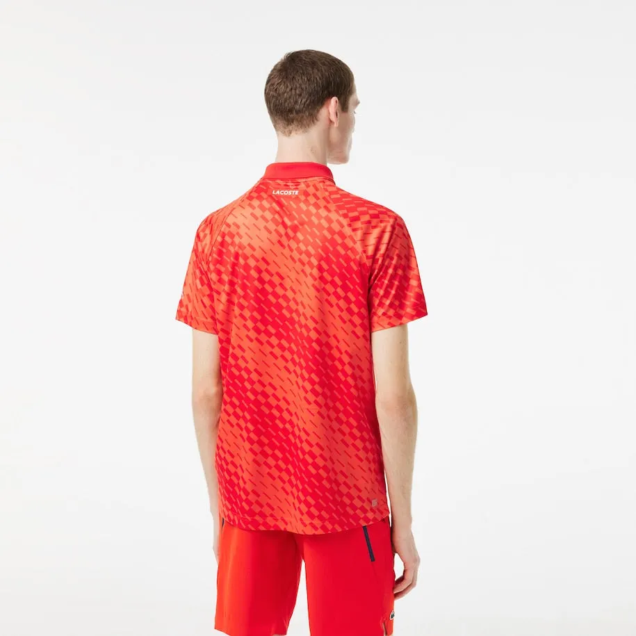 Lacoste Tennis x Novak Djokovic Fan Version Polo Rot / Orange