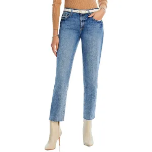 L'Agence Damen High-Rise Jeans mit Rohsaum und geradem Bein