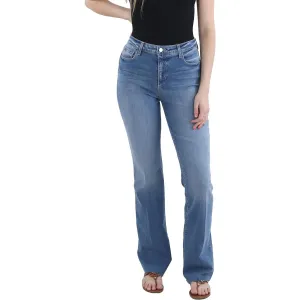 L'Agence Womens High Rise Jeans mit rohem Saum und geradem Bein