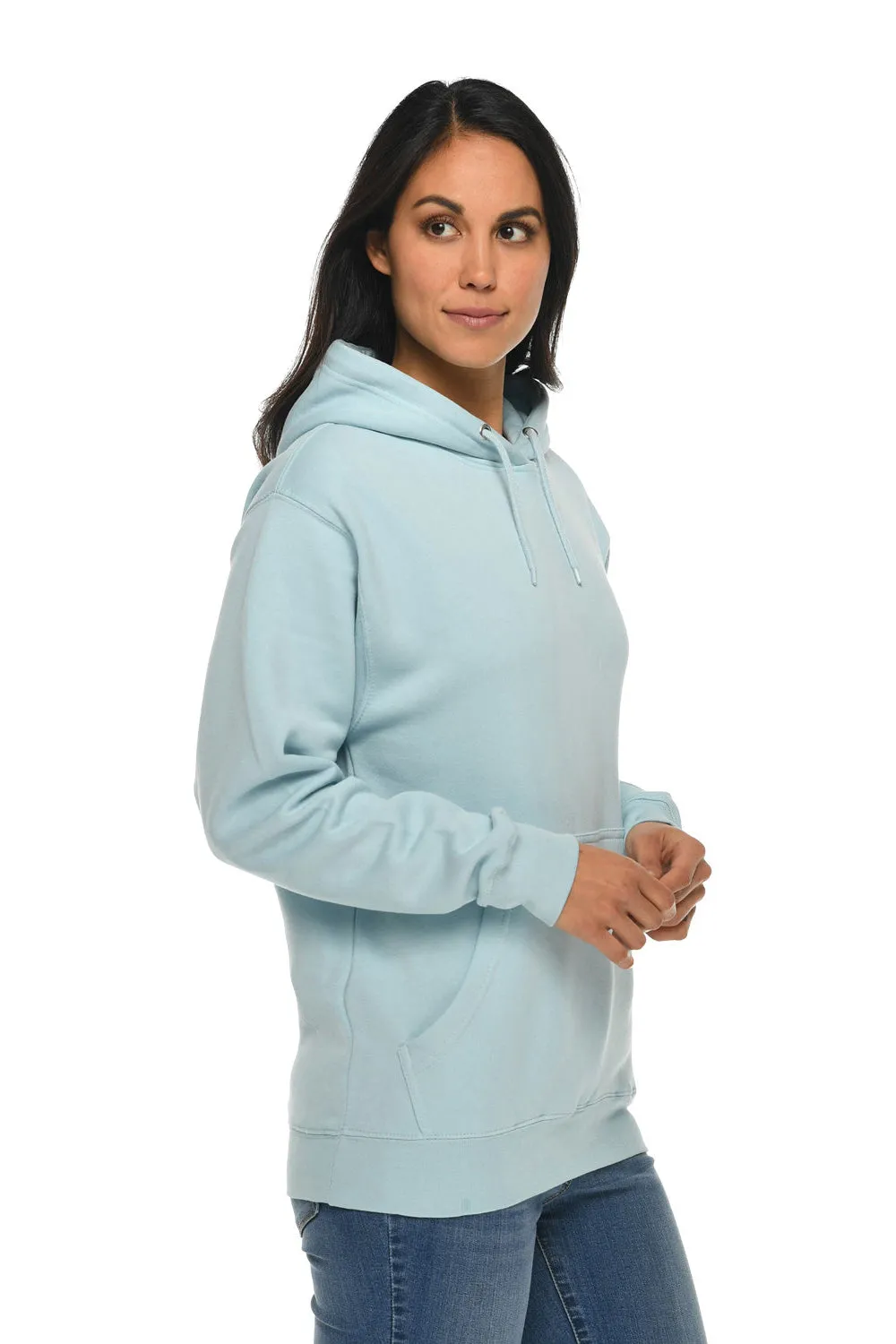 Lane Seven Herren Premium Kapuzenpullover Hoodie mit Kangaroo-Tasche - Nebelblau