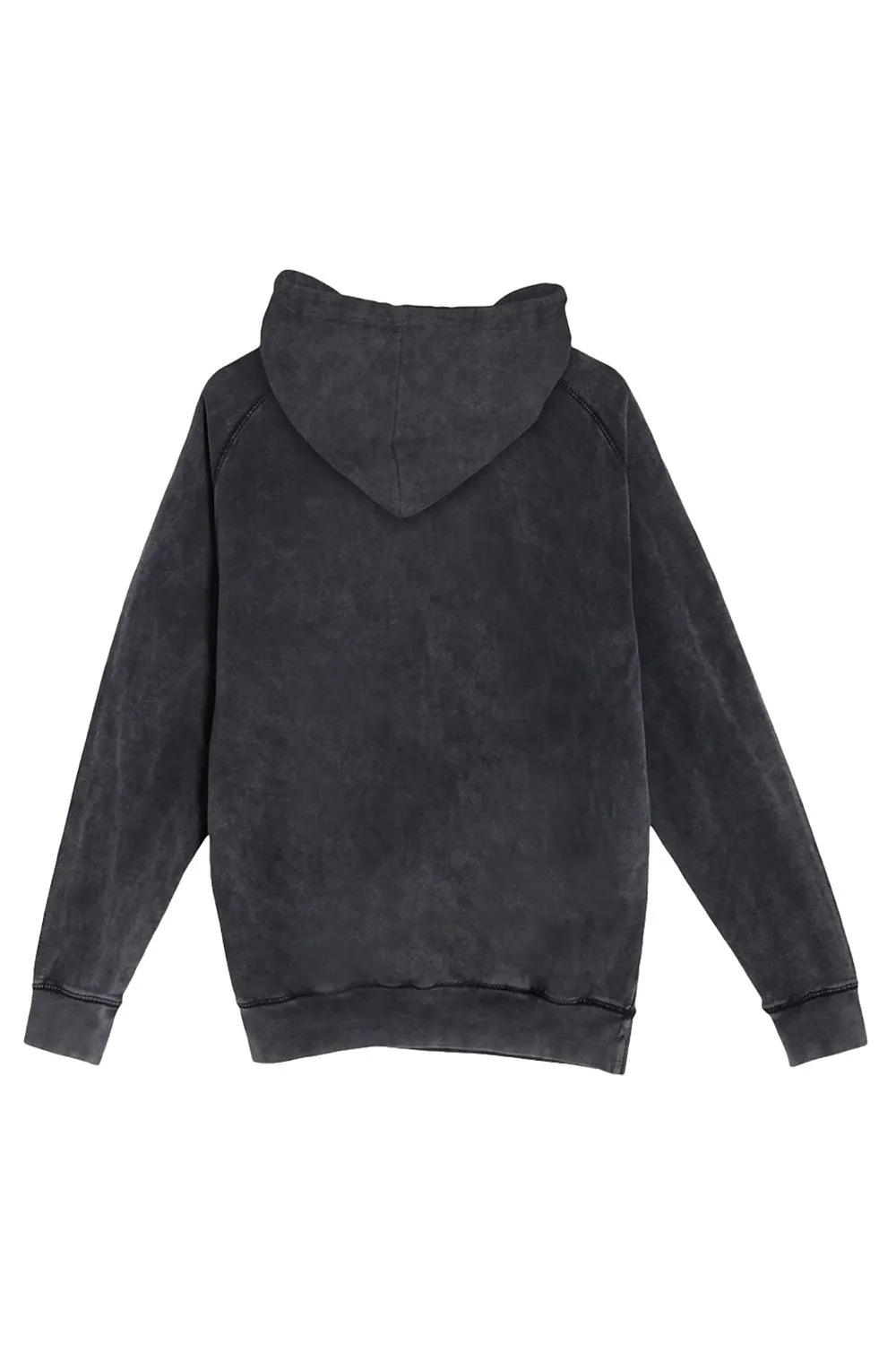 Lane Seven Herren Vintage Raglan Kapuzenpullover mit Kangaroo-Tasche - Vintage Schwarz