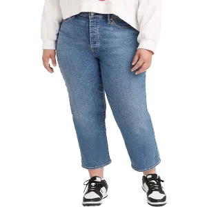 Levi Strauss & Co. Damen Plus Wedgie High Rise Straight Leg Jeans in mittlerer Waschung