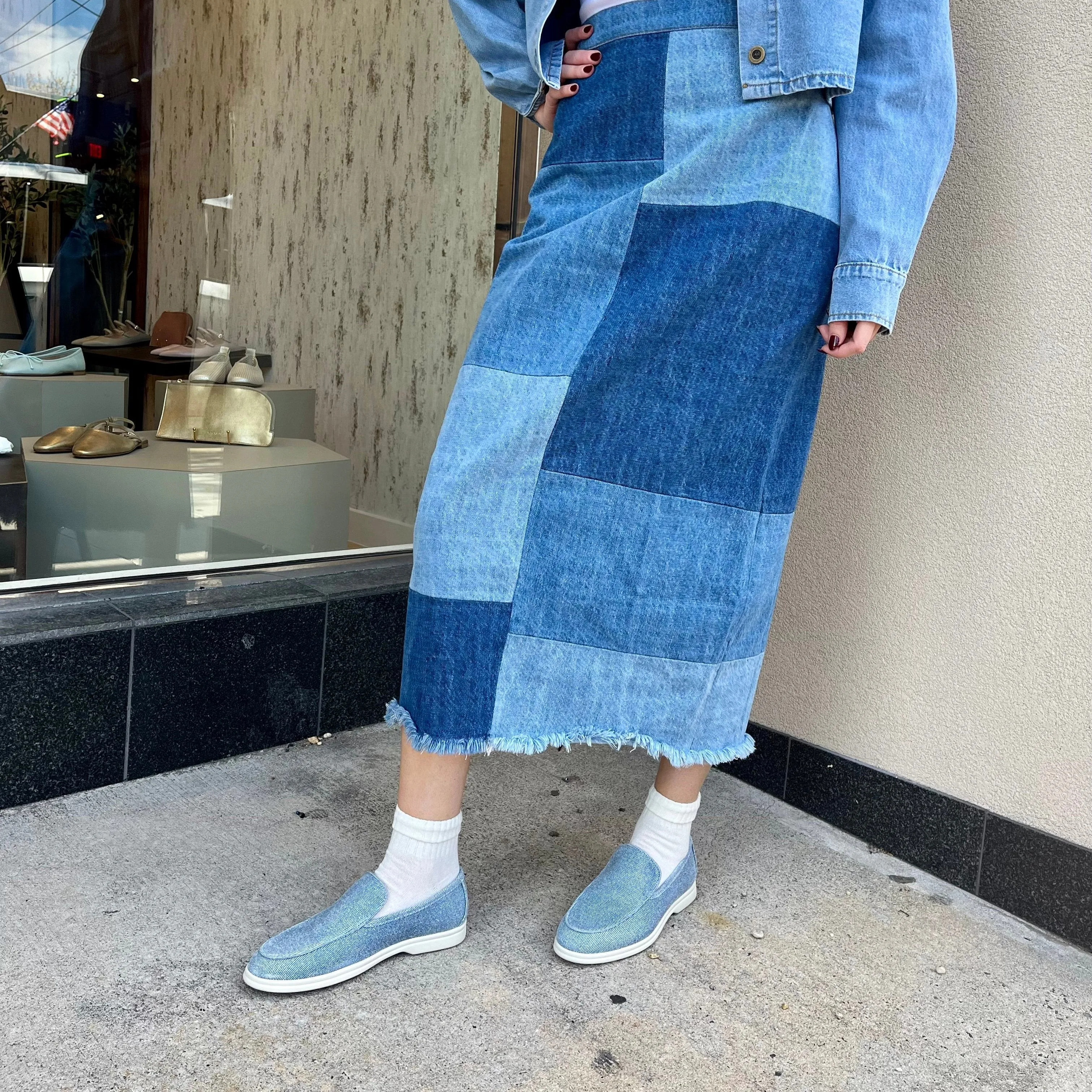 Lisa Sneaker Loafer - Denim Wildleder