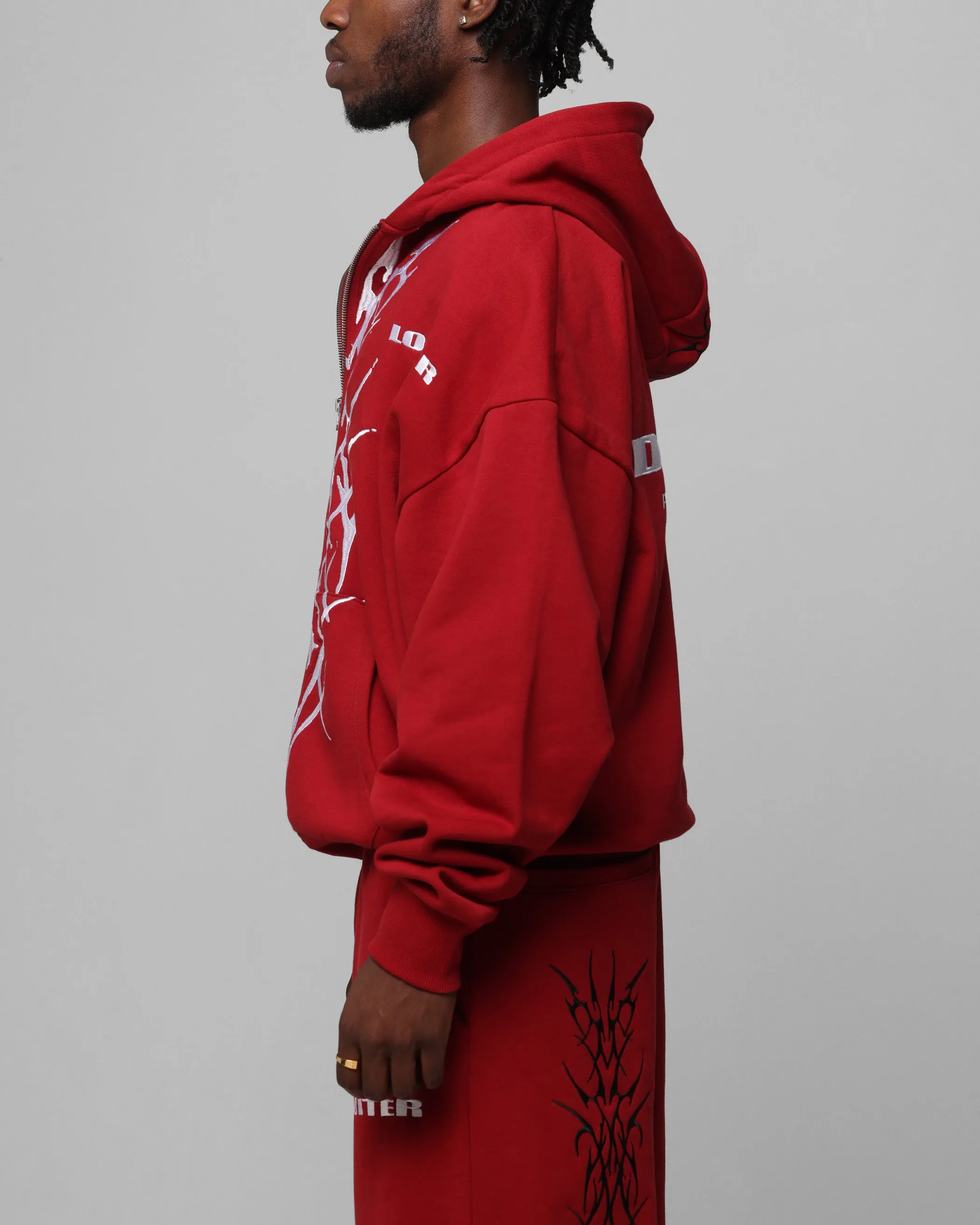 Loiter Blood Born Zip Hoodie Weinrot