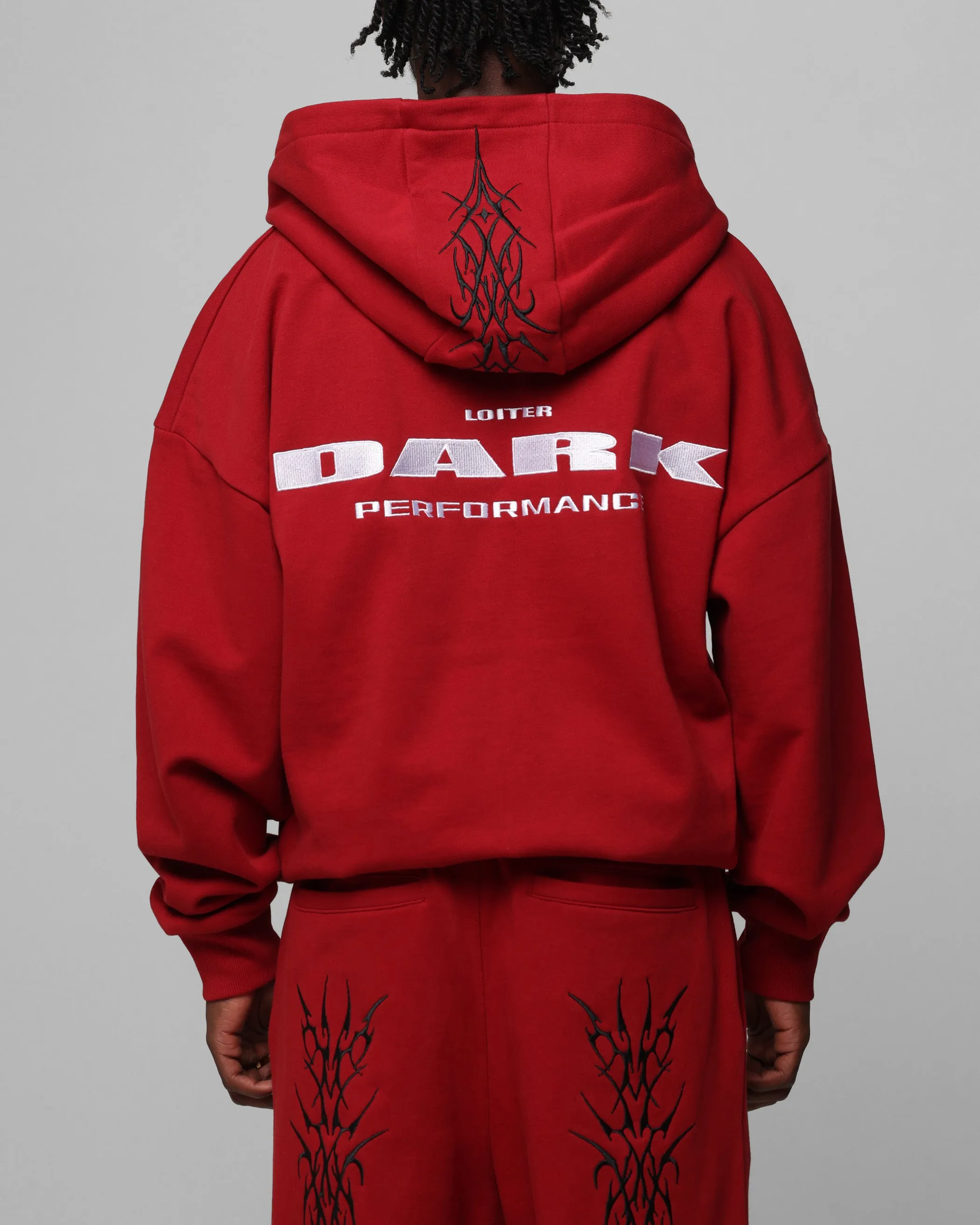 Loiter Blood Born Zip Hoodie Weinrot