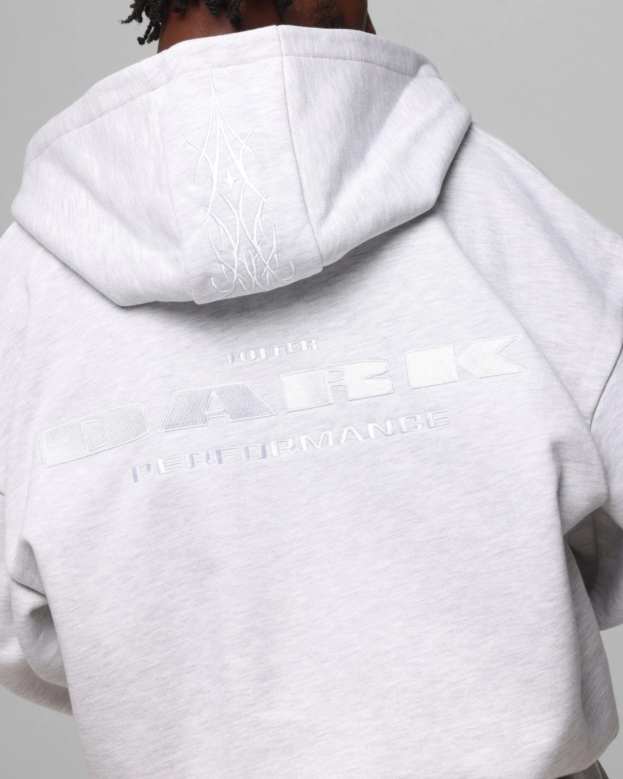 Loiter Blood Born Zip Hoodie Grau Meliert