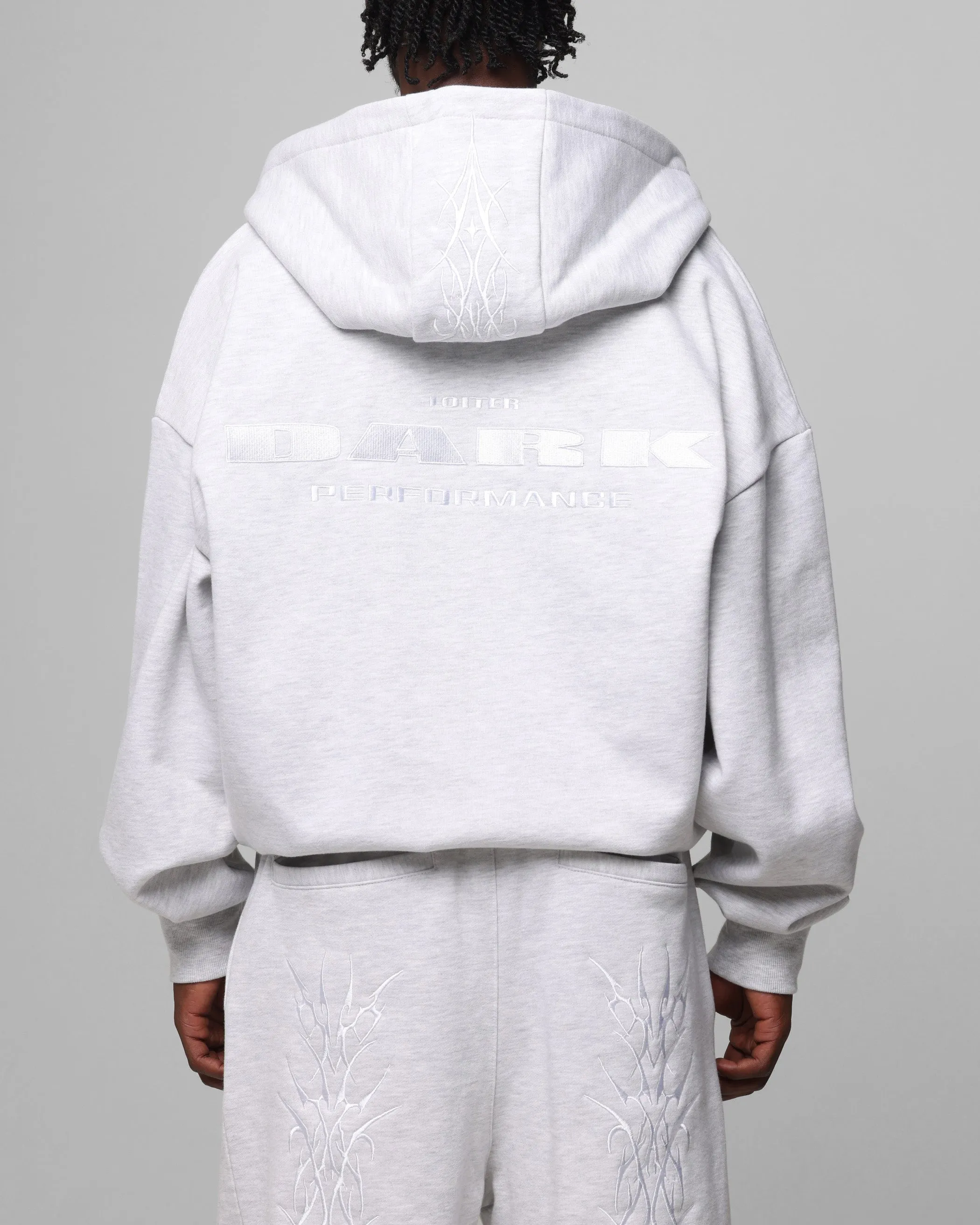 Loiter Blood Born Zip Hoodie Grau Meliert