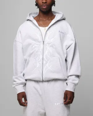 Loiter Blood Born Zip Hoodie Grau Meliert