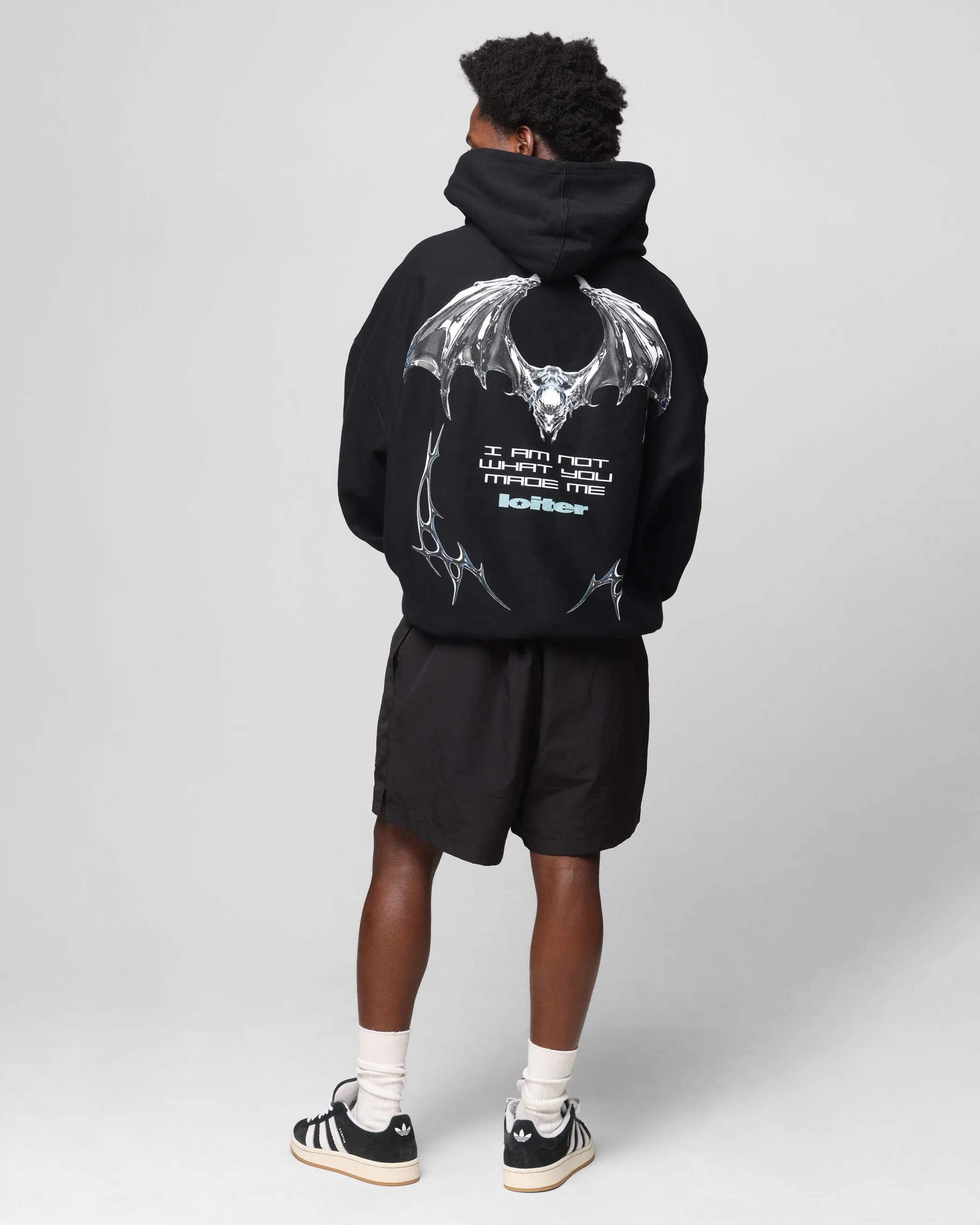 Loiter Chrome Betrüger Kapuzenpullover Schwarz