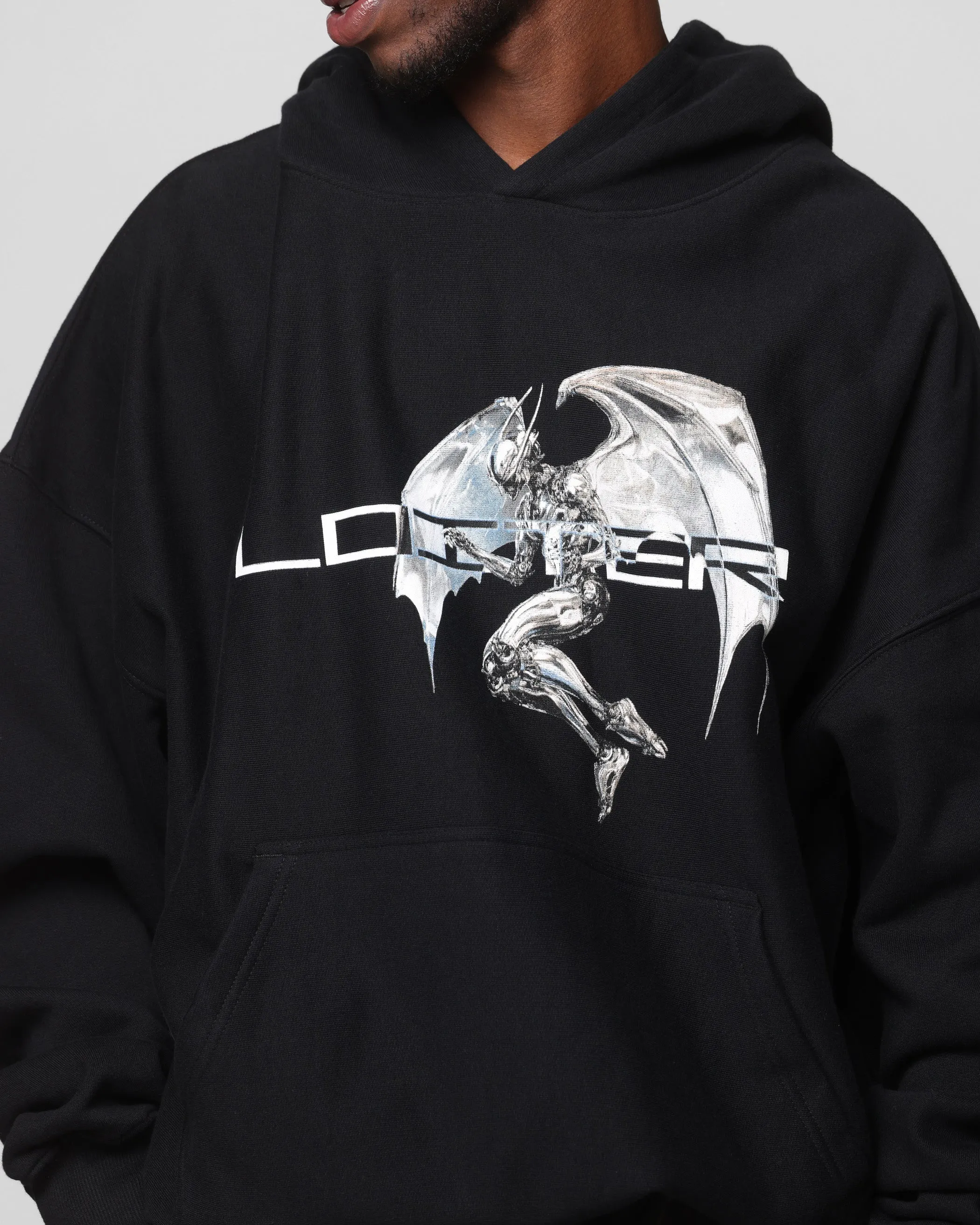 Loiter Chrome Betrüger Kapuzenpullover Schwarz