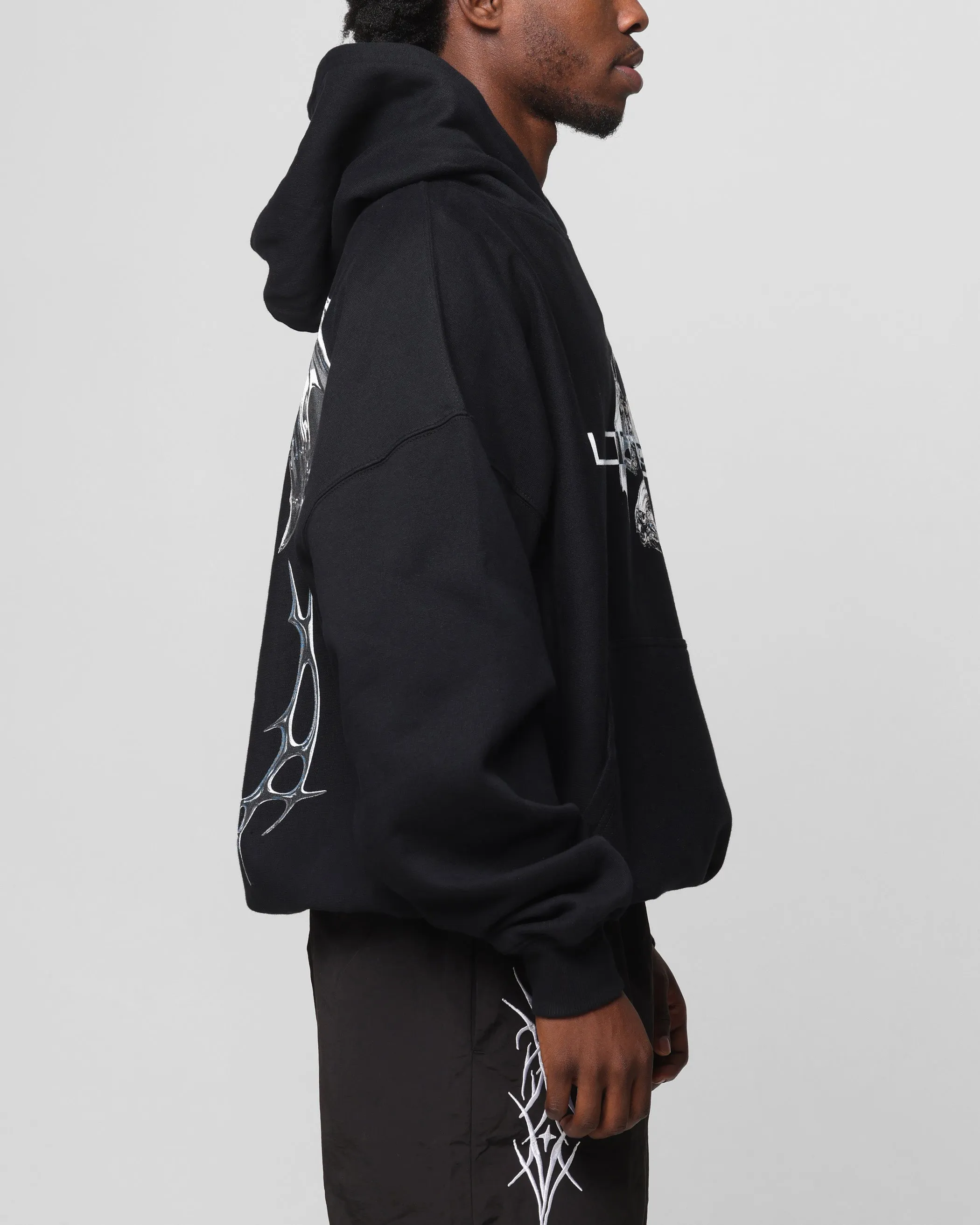 Loiter Chrome Betrüger Kapuzenpullover Schwarz