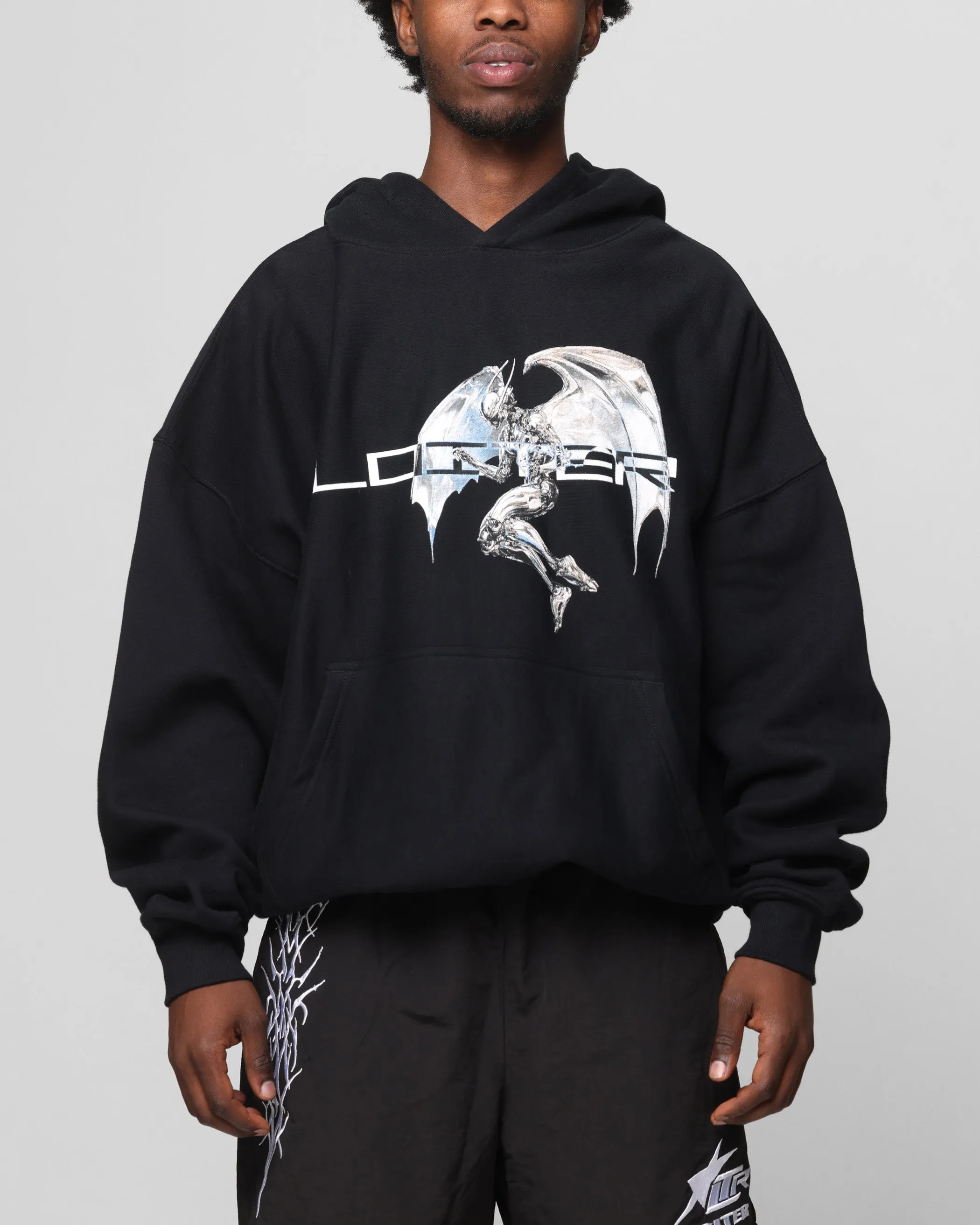 Loiter Chrome Betrüger Kapuzenpullover Schwarz