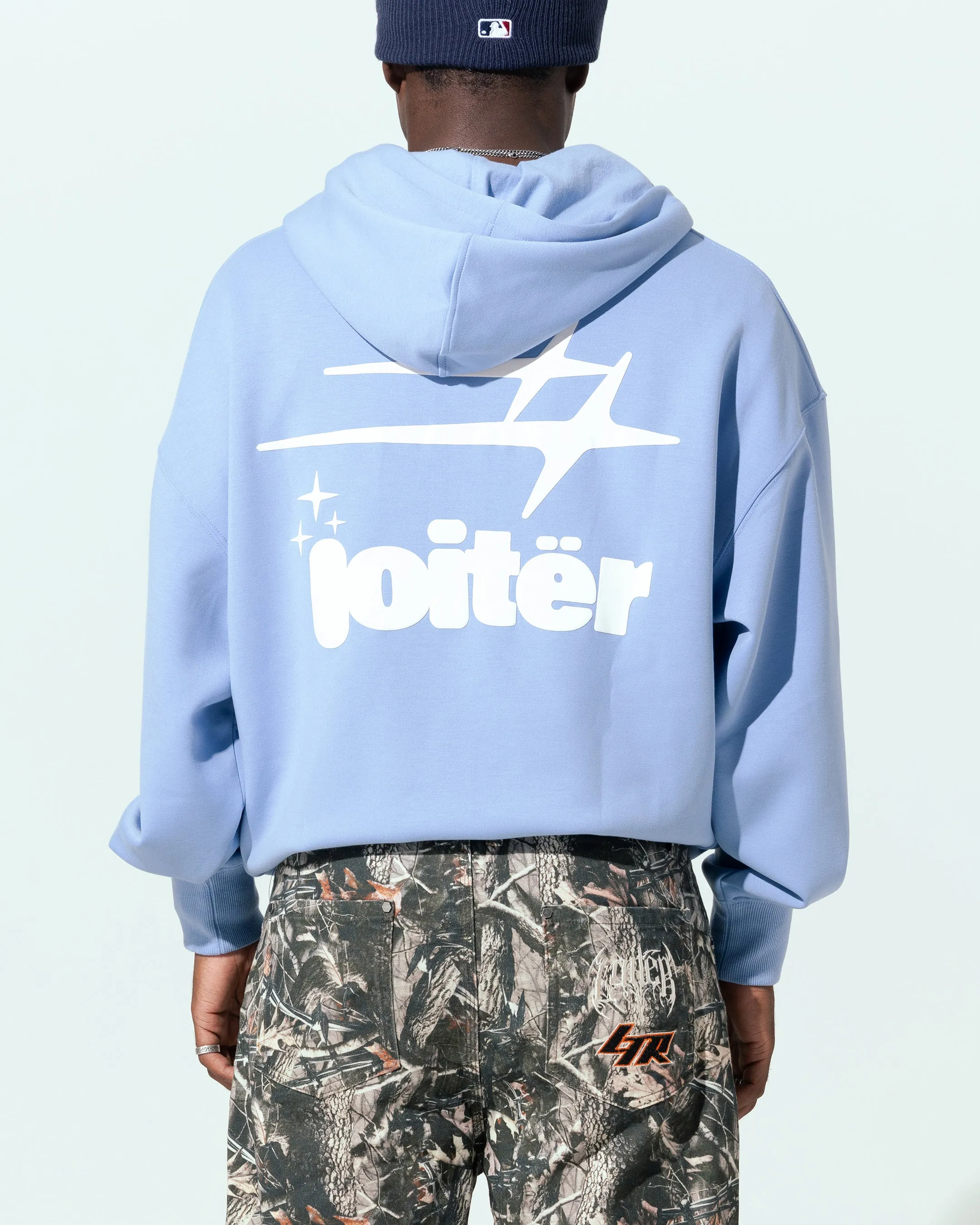 Loiter Cloud 9 Zip Hoodie Blau