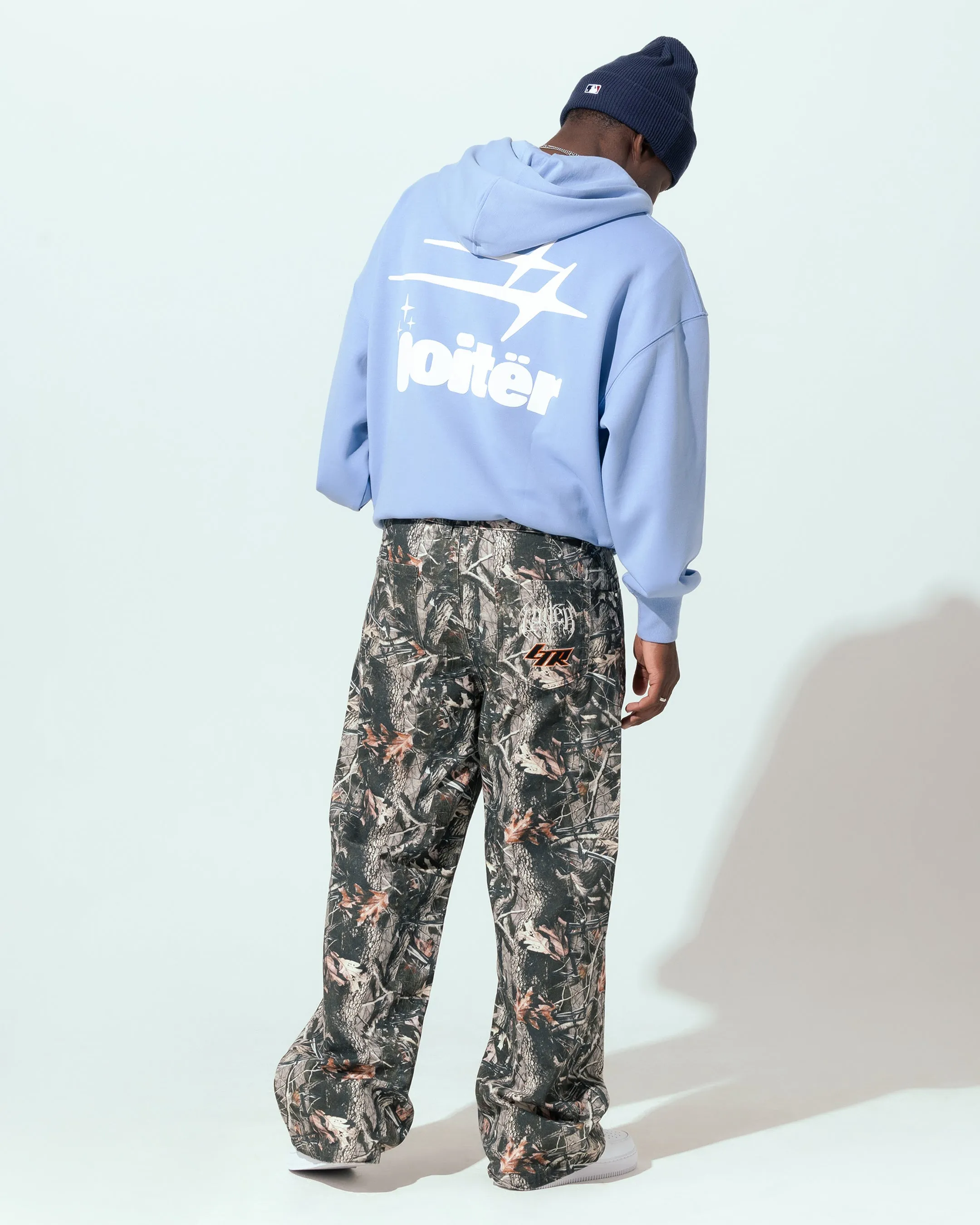 Loiter Cloud 9 Zip Hoodie Blau