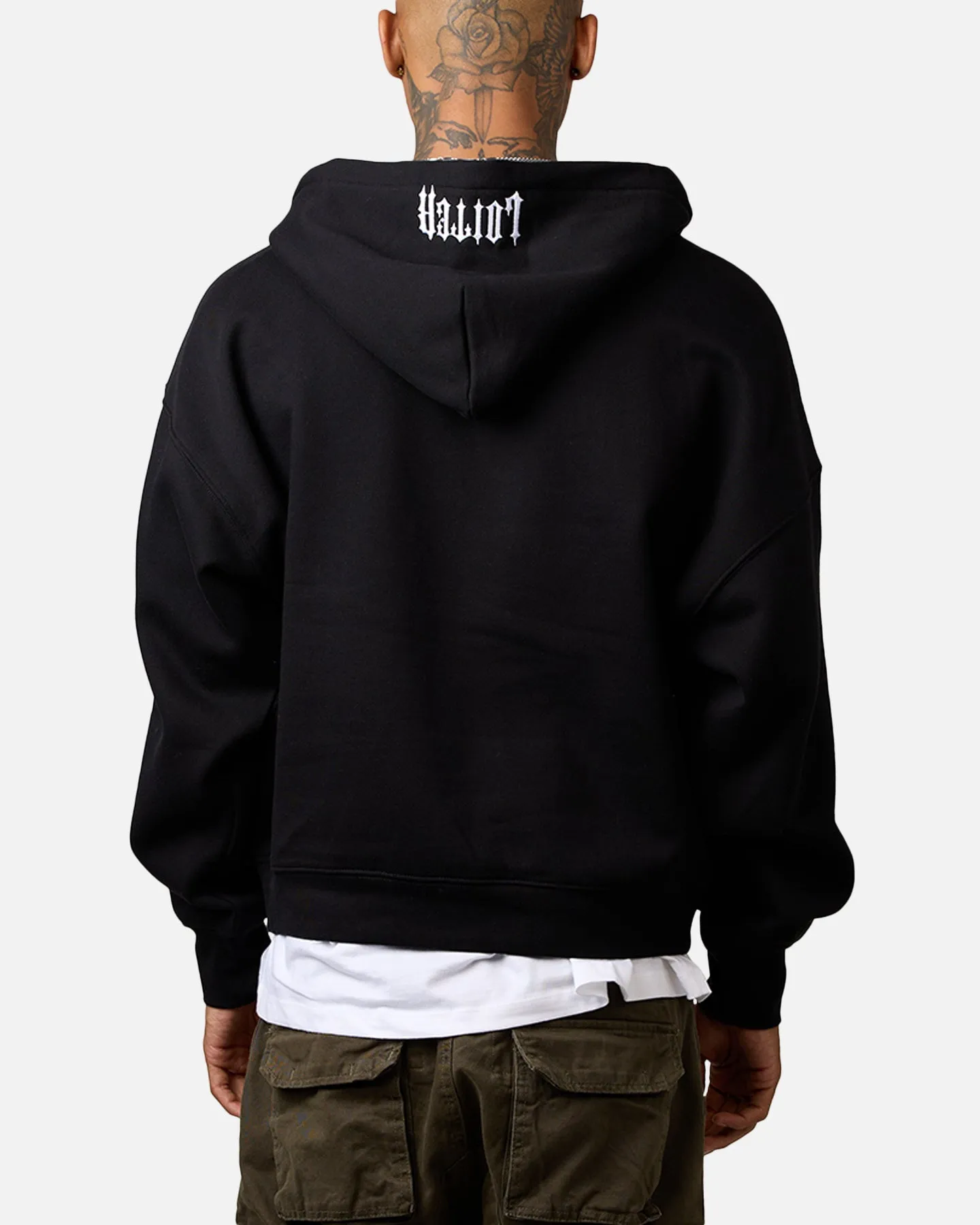 Loiter Rave Strass Kapuzenpullover Schwarz