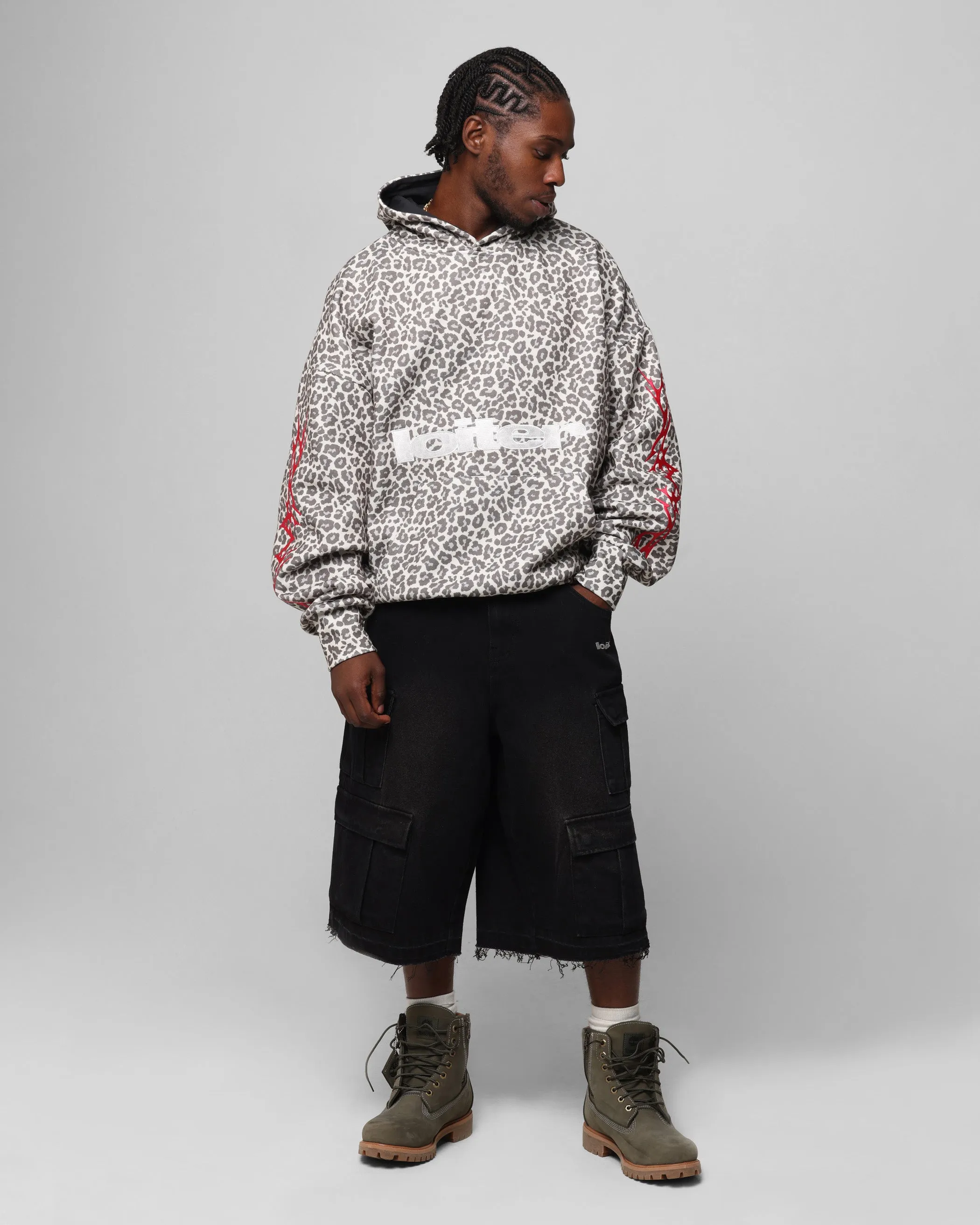 Loiter Soho Kapuzenpullover Schneeleopard