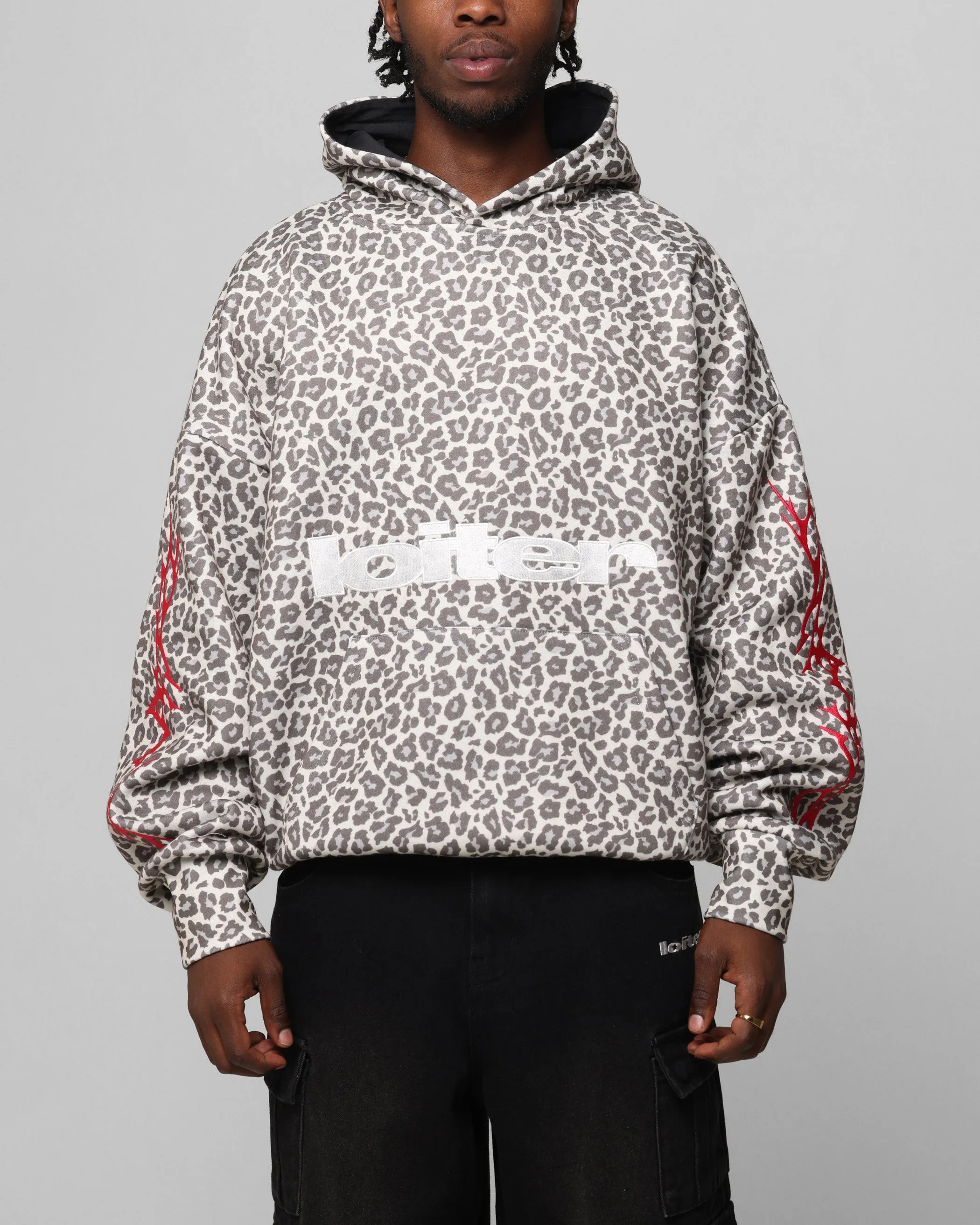 Loiter Soho Kapuzenpullover Schneeleopard