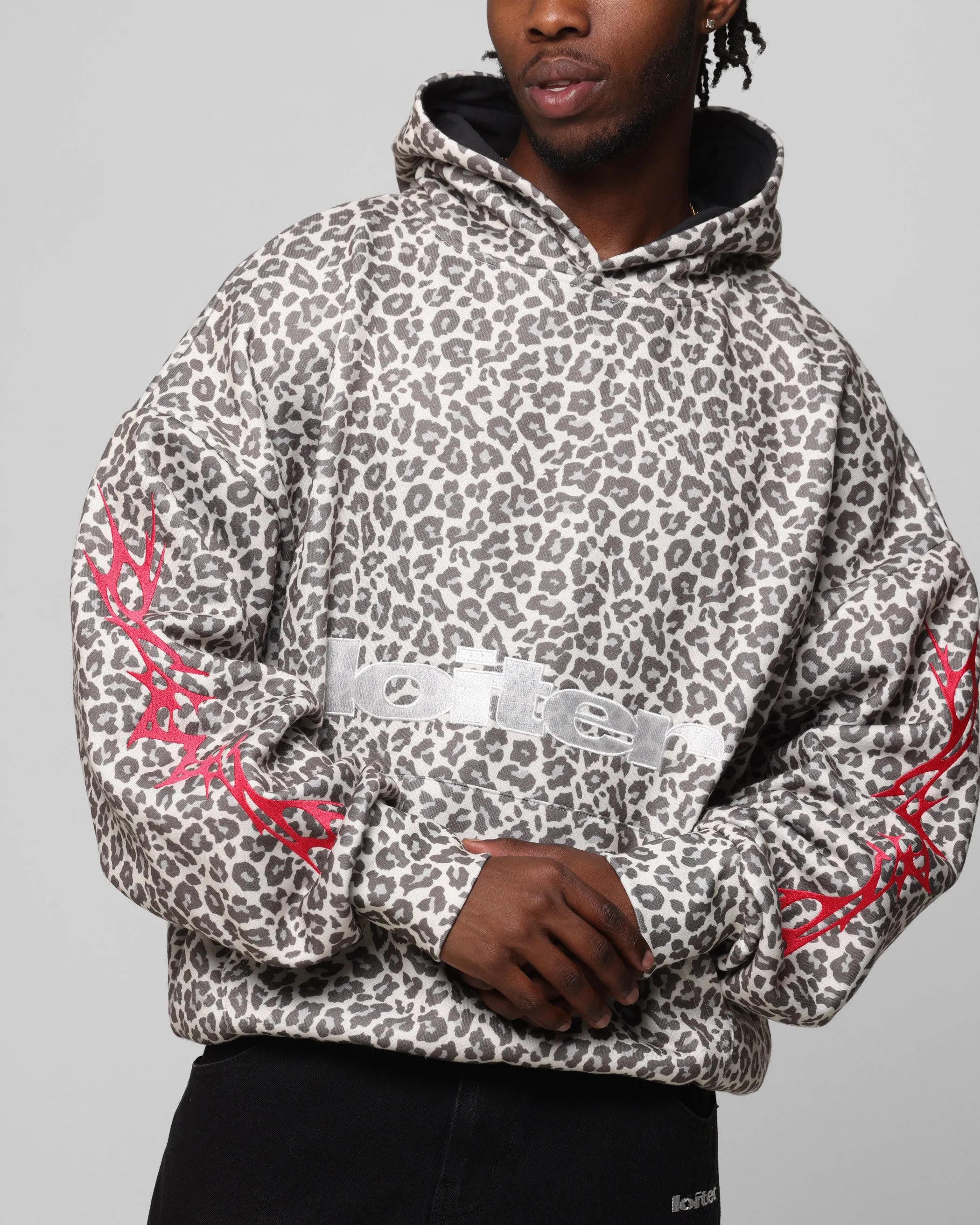 Loiter Soho Kapuzenpullover Schneeleopard