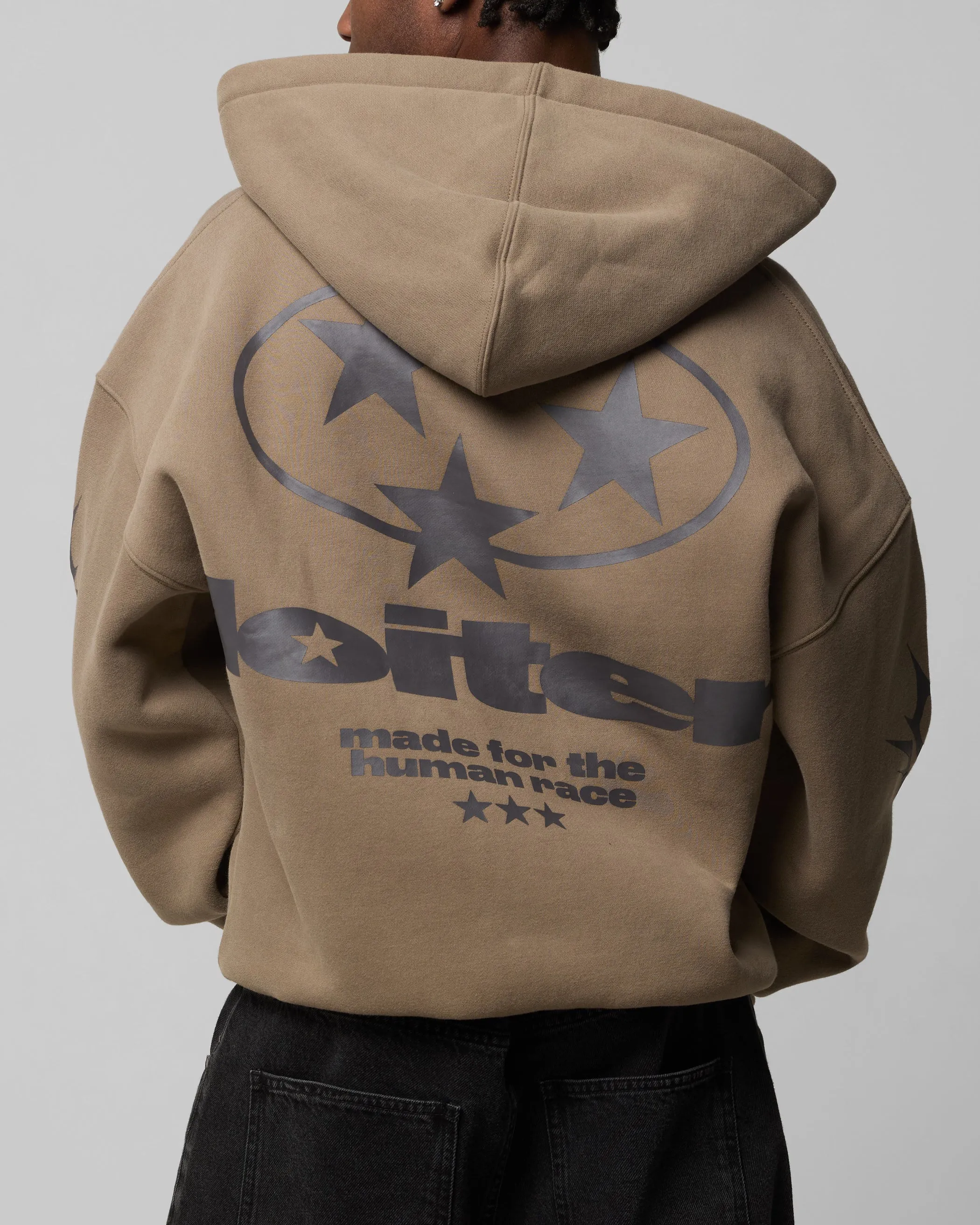 Loiter Solar Zip Hoodie Braun