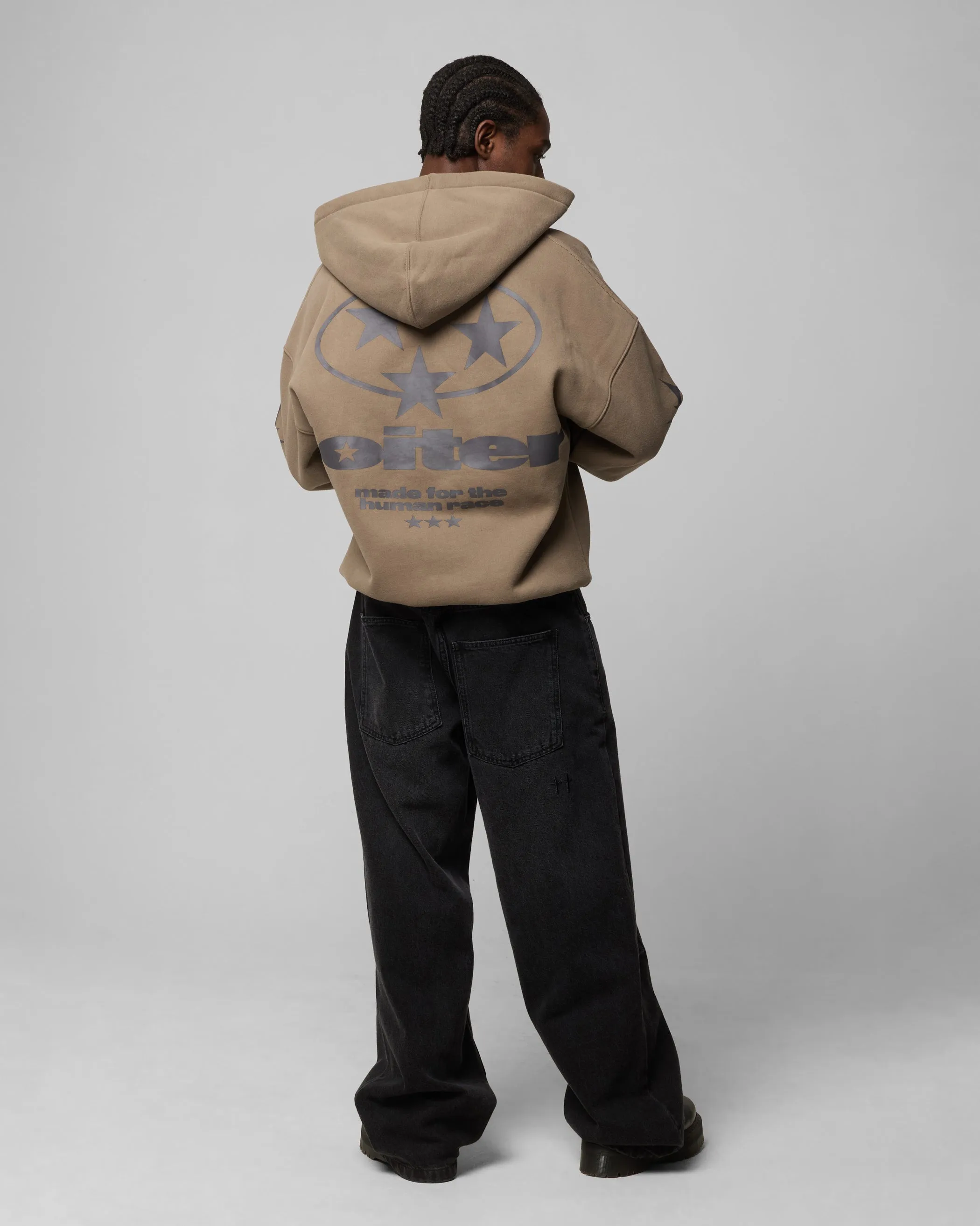 Loiter Solar Zip Hoodie Braun