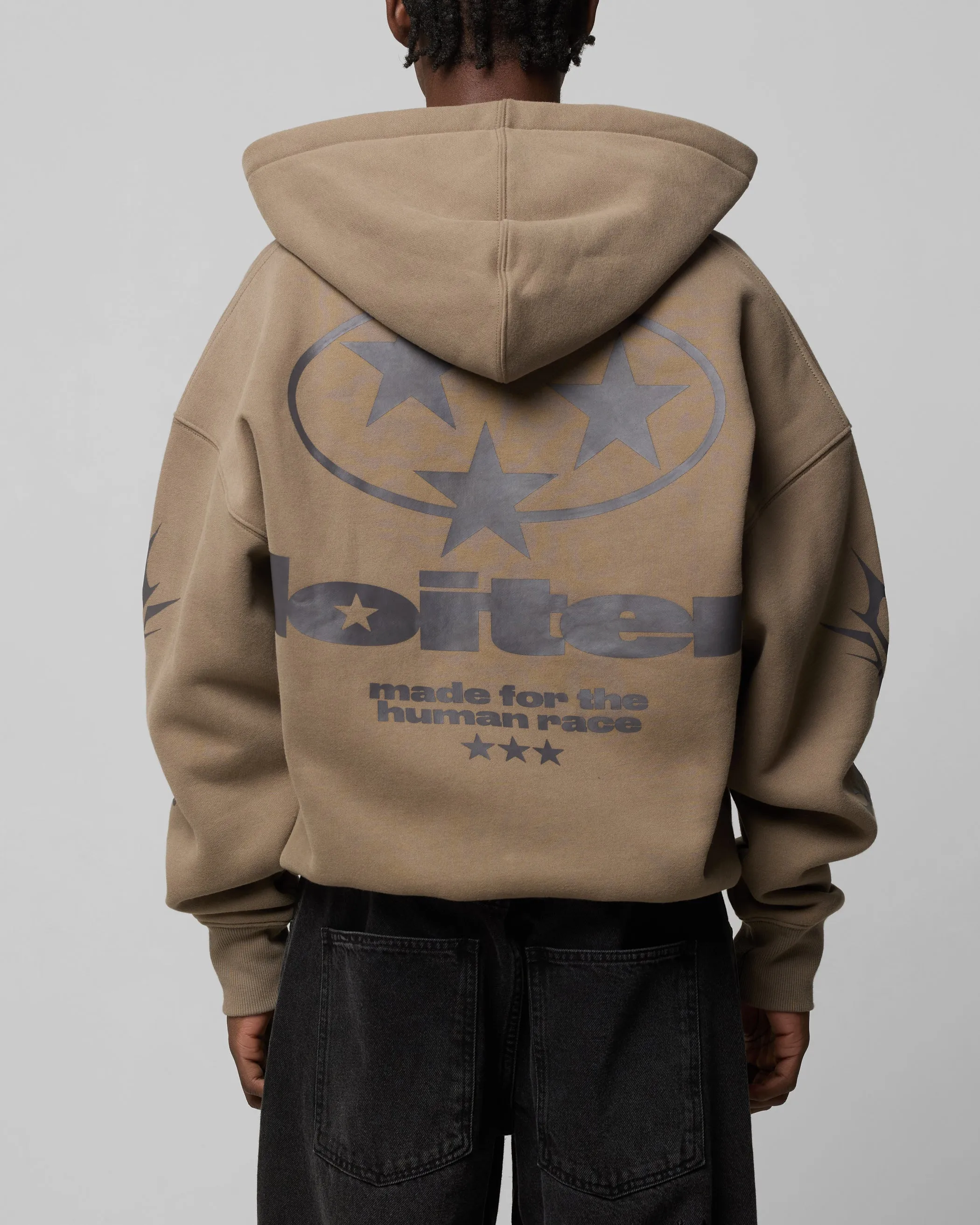 Loiter Solar Zip Hoodie Braun