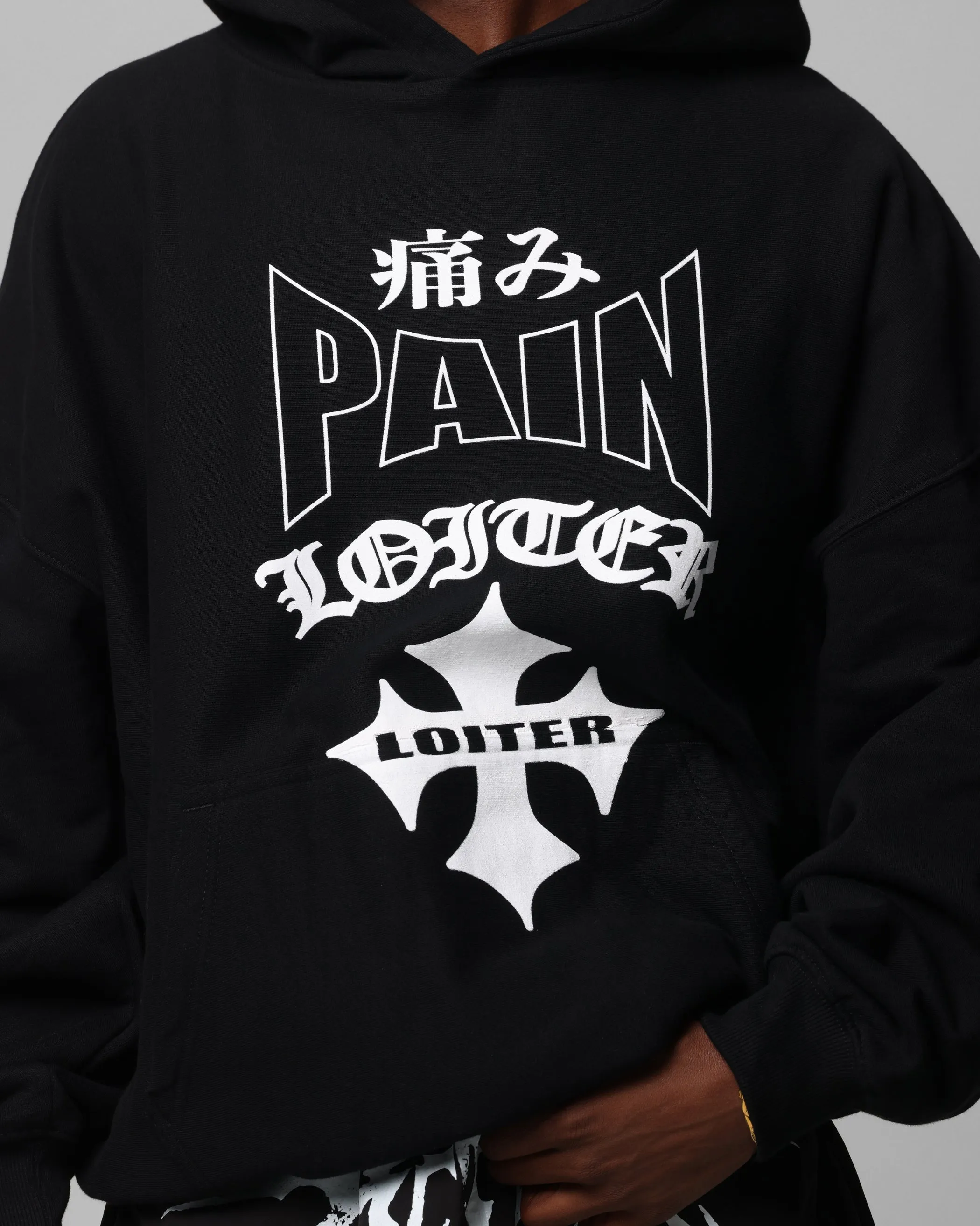 Loiter Ultimate Pain Hoodie Schwarz
