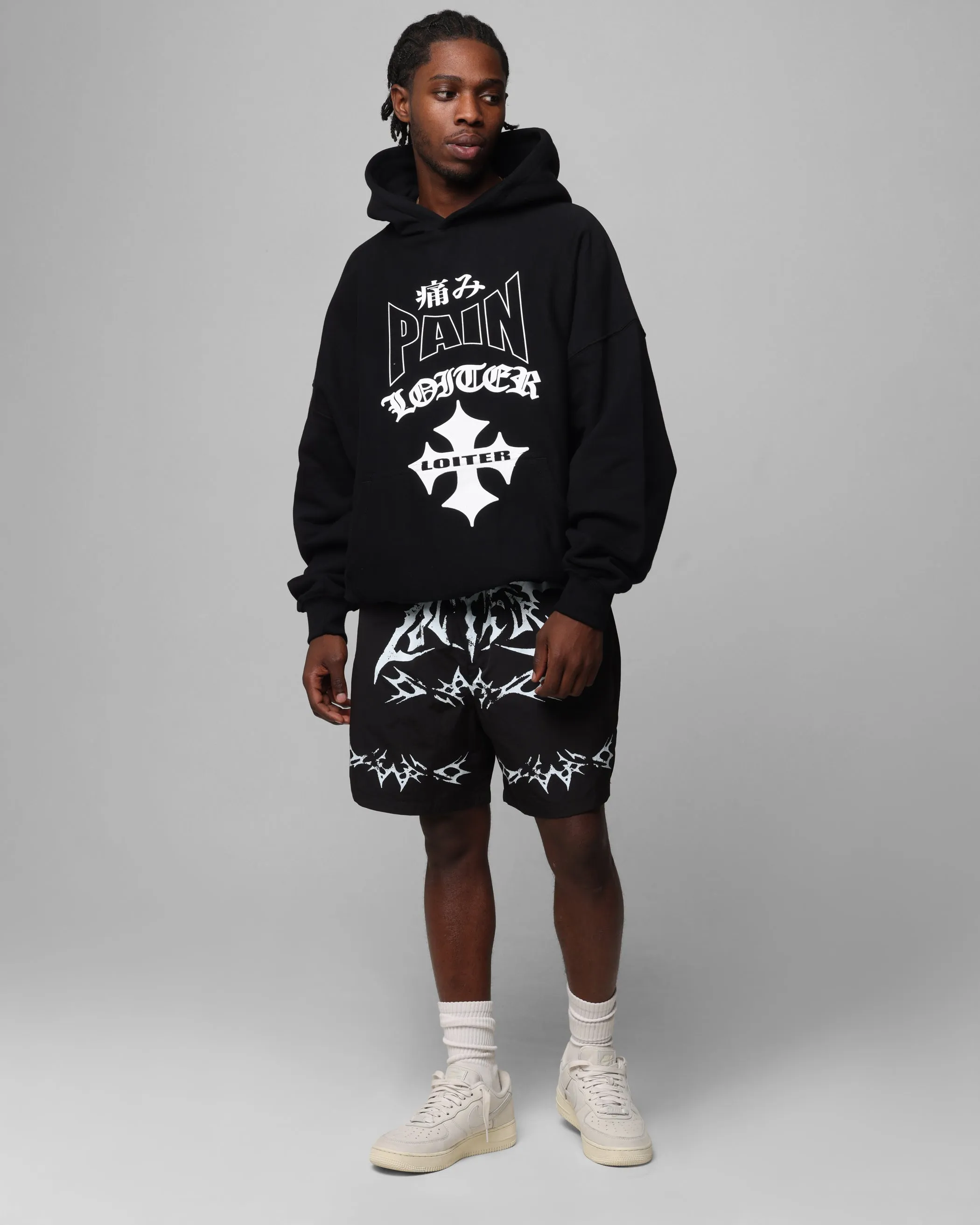 Loiter Ultimate Pain Hoodie Schwarz