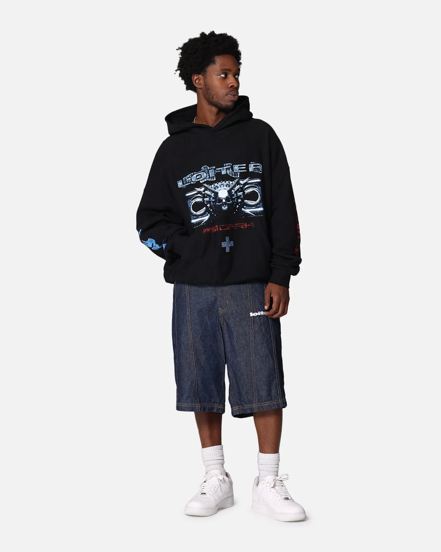 Loiter Void Kapuzenpullover Schwarz
