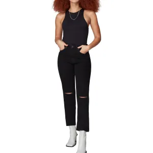 Lola Damen Denver Jeans mit natürlichem Saum und geradem Bein