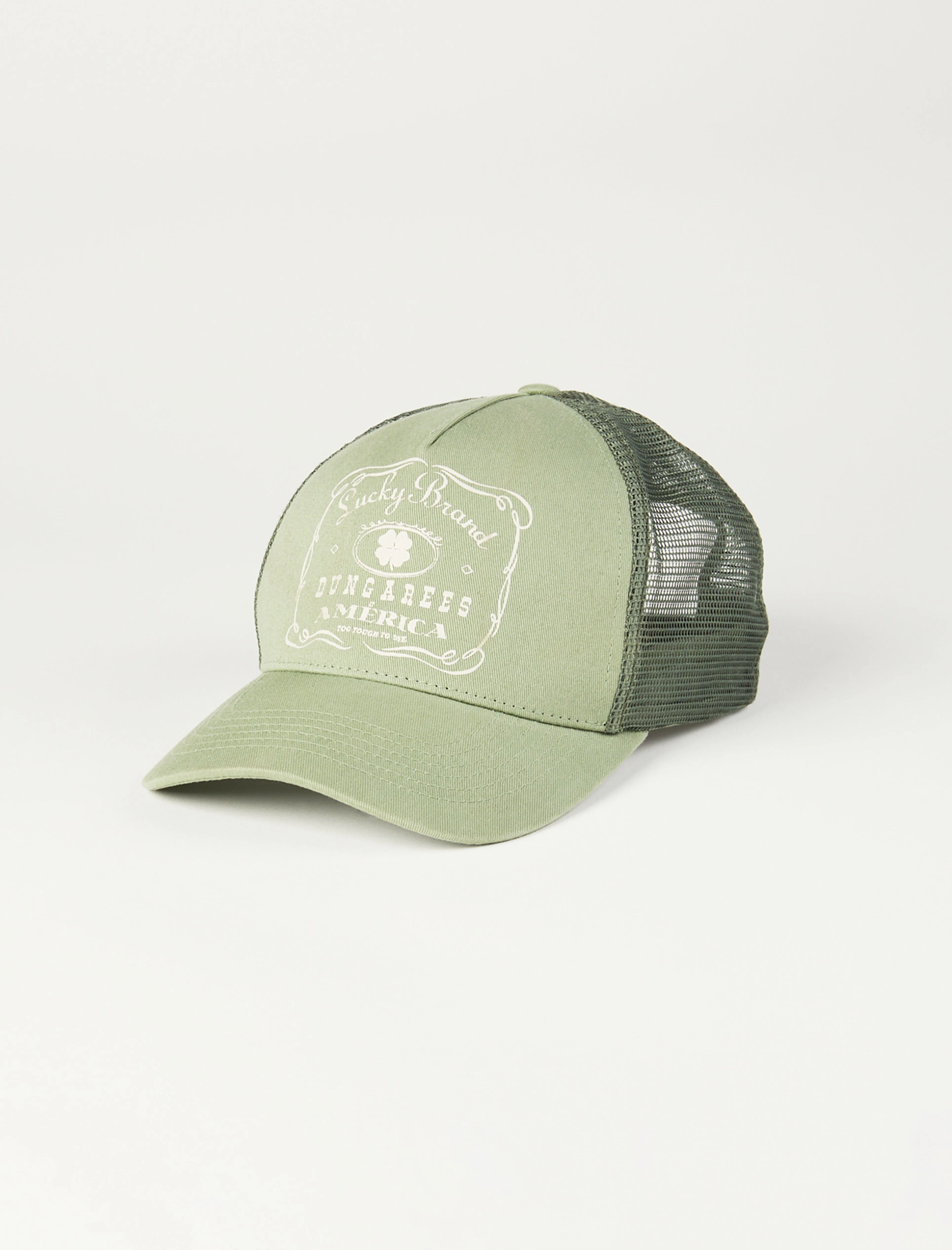 Lucky Brand Vintage Trucker Hut Staubiges Oliv Lucky Brand