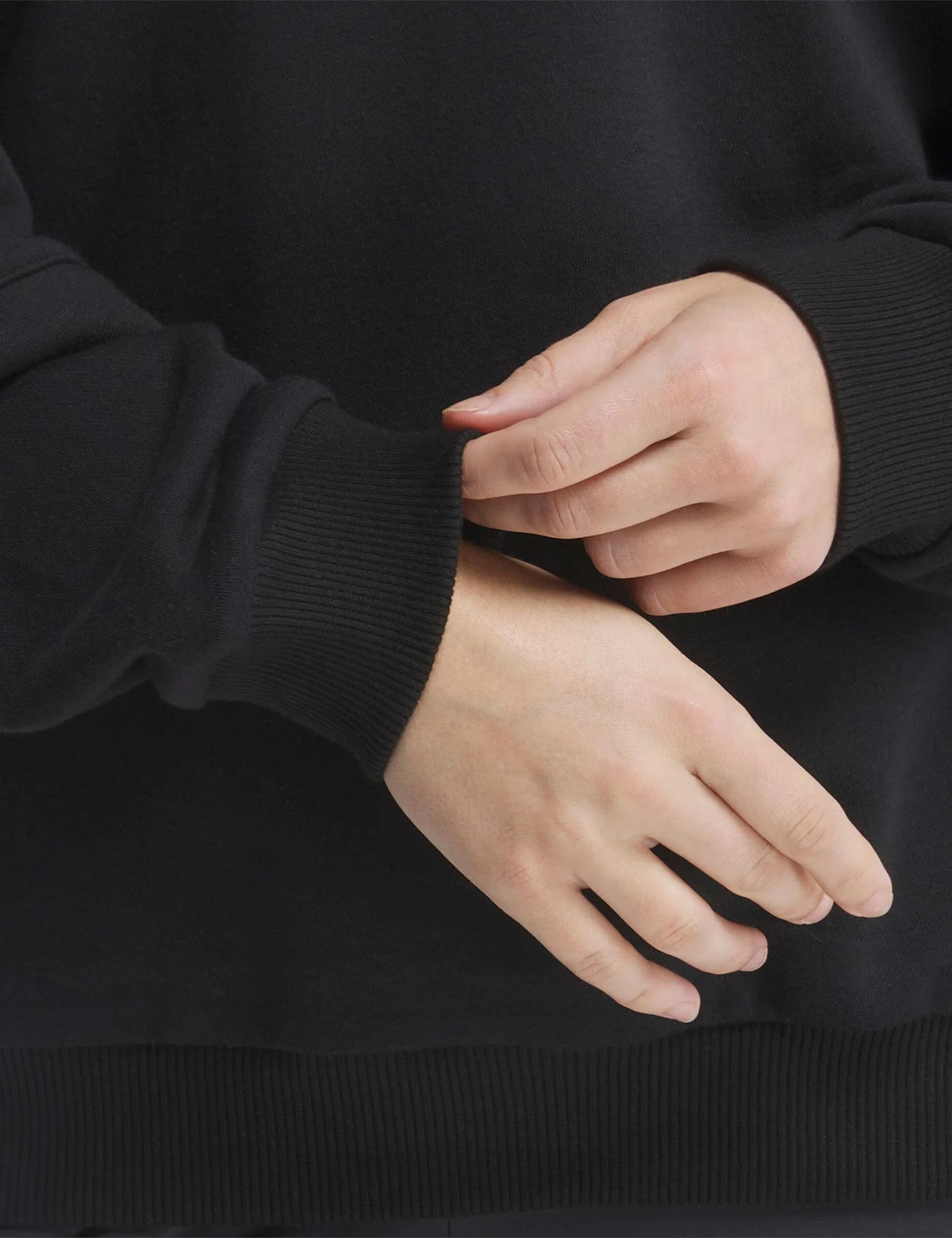 Lux Oversized Crew - Schwarz