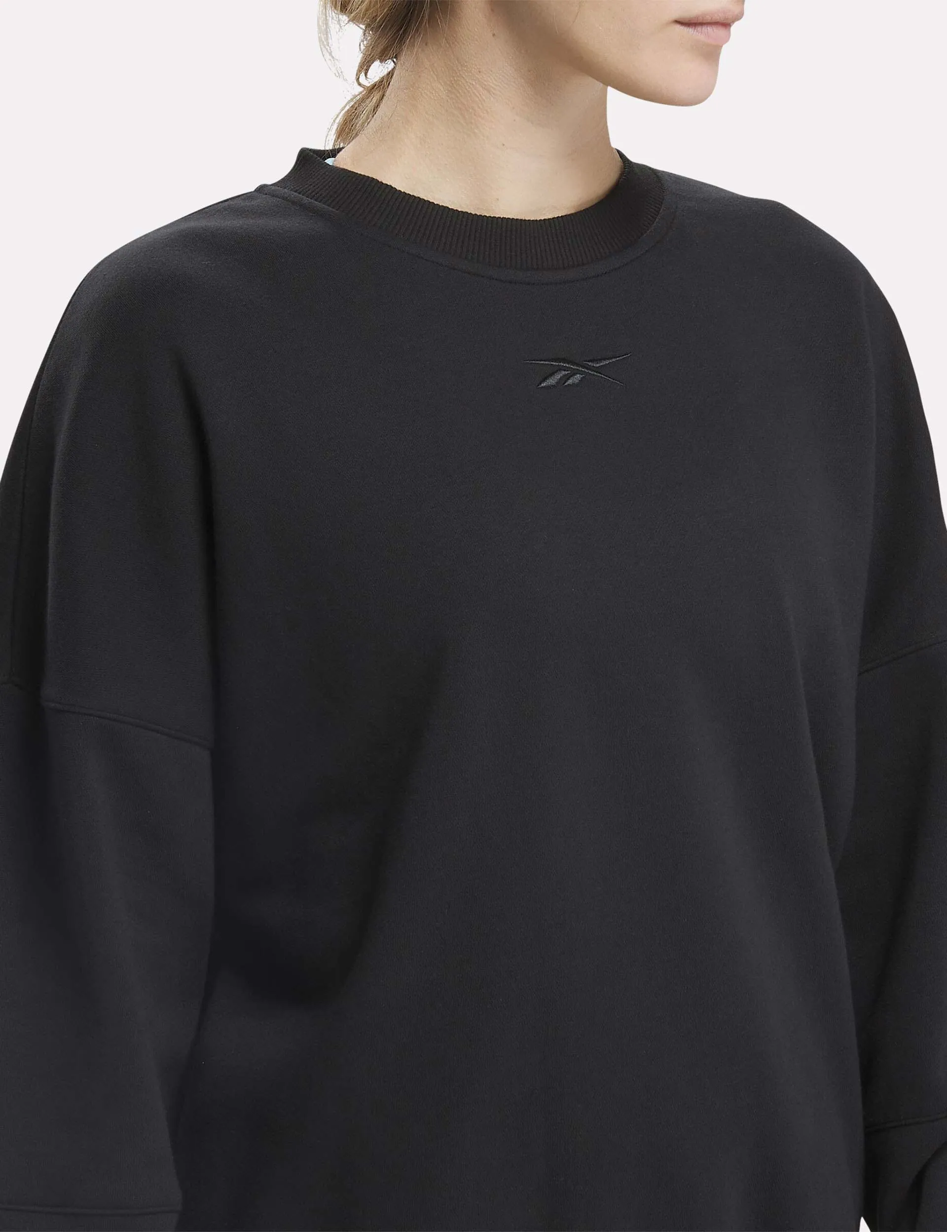 Lux Oversized Crew - Schwarz
