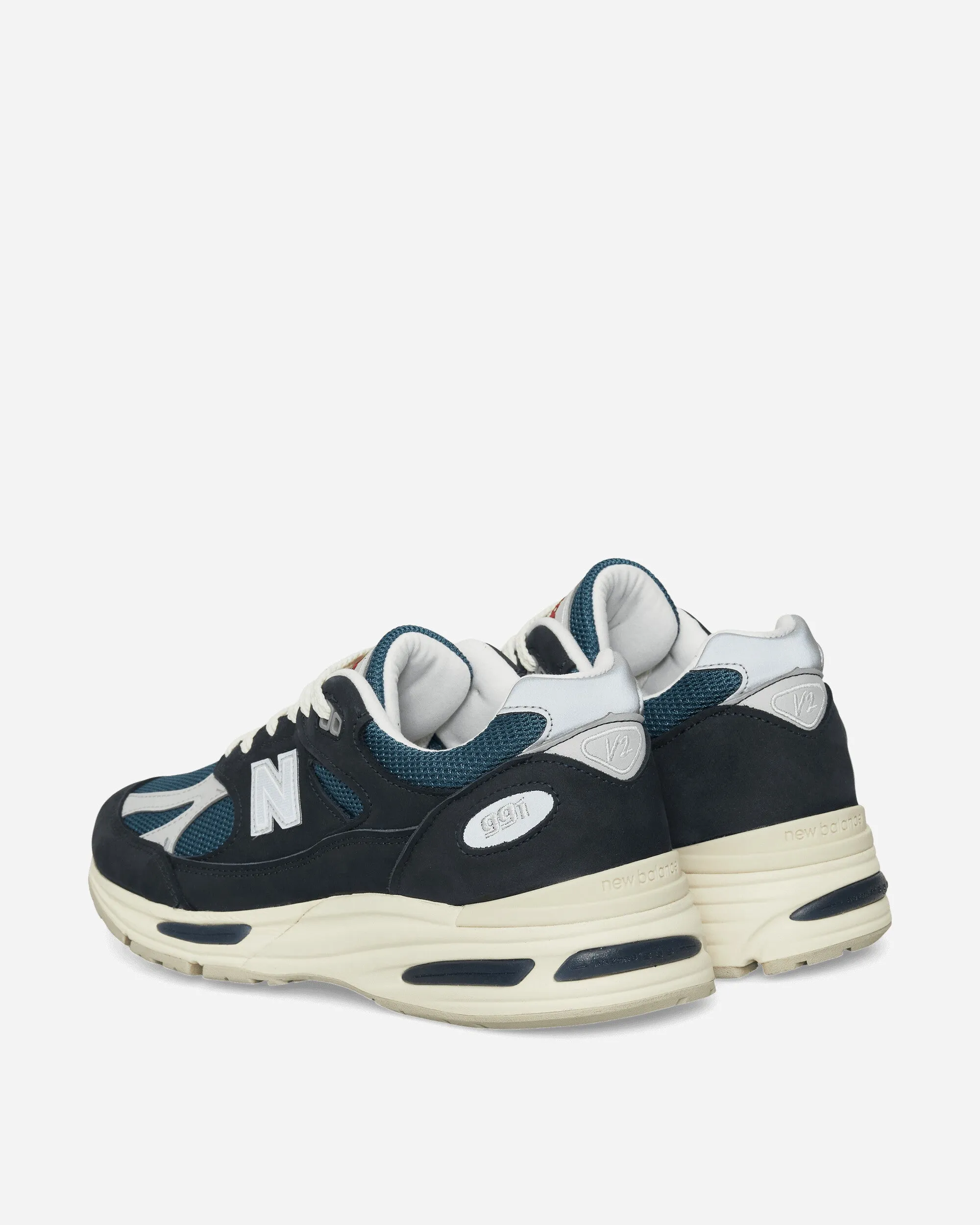 Hergestellt in UK 991v2 Sneakers Totale Finsternis / Indisches Krickenteal / Hafennebel