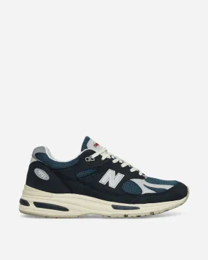 Hergestellt in UK 991v2 Sneakers Totale Finsternis / Indisches Krickenteal / Hafennebel